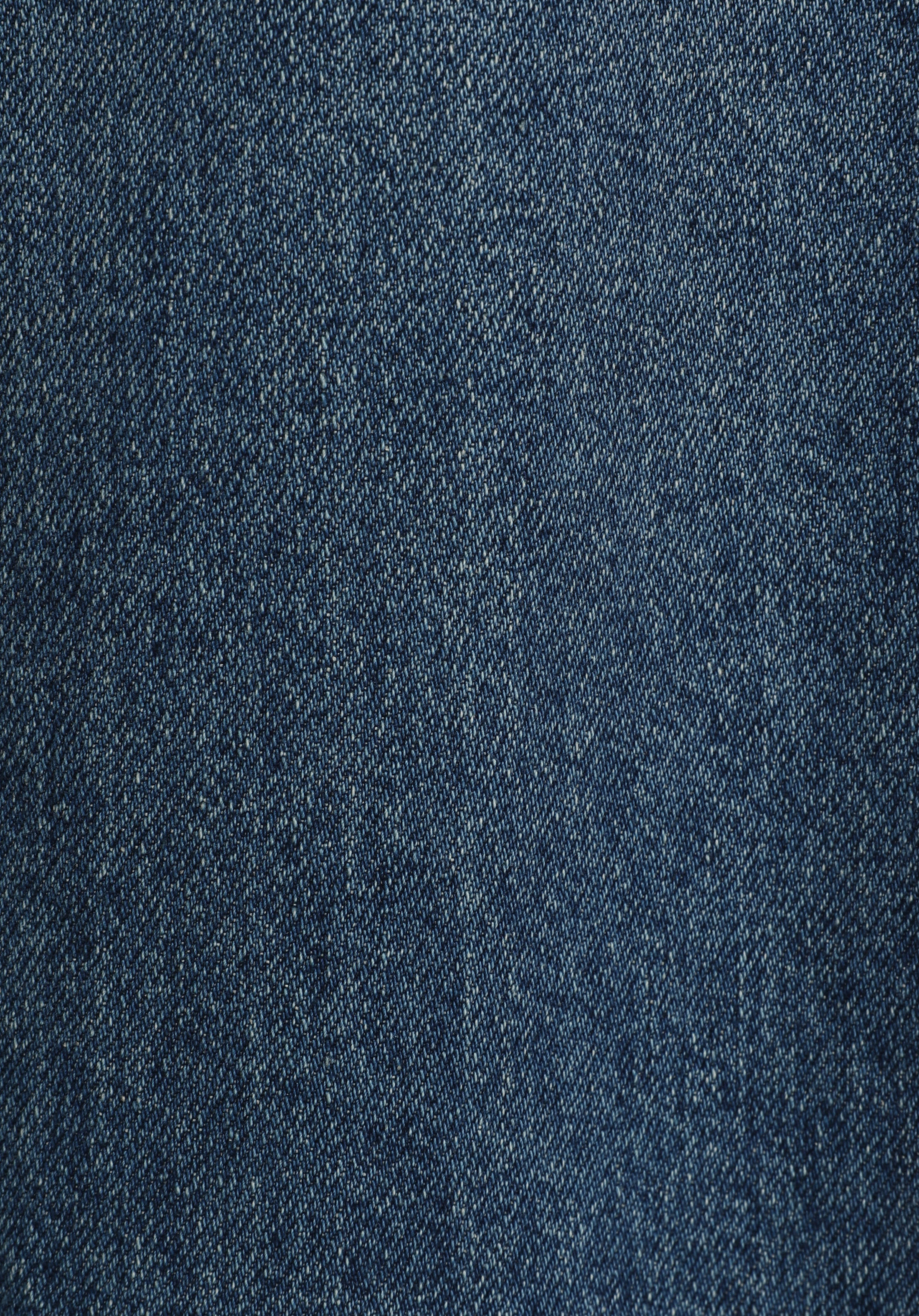 Baggy Fit   Erkek Mid İndigo Denim Jean Pantolon