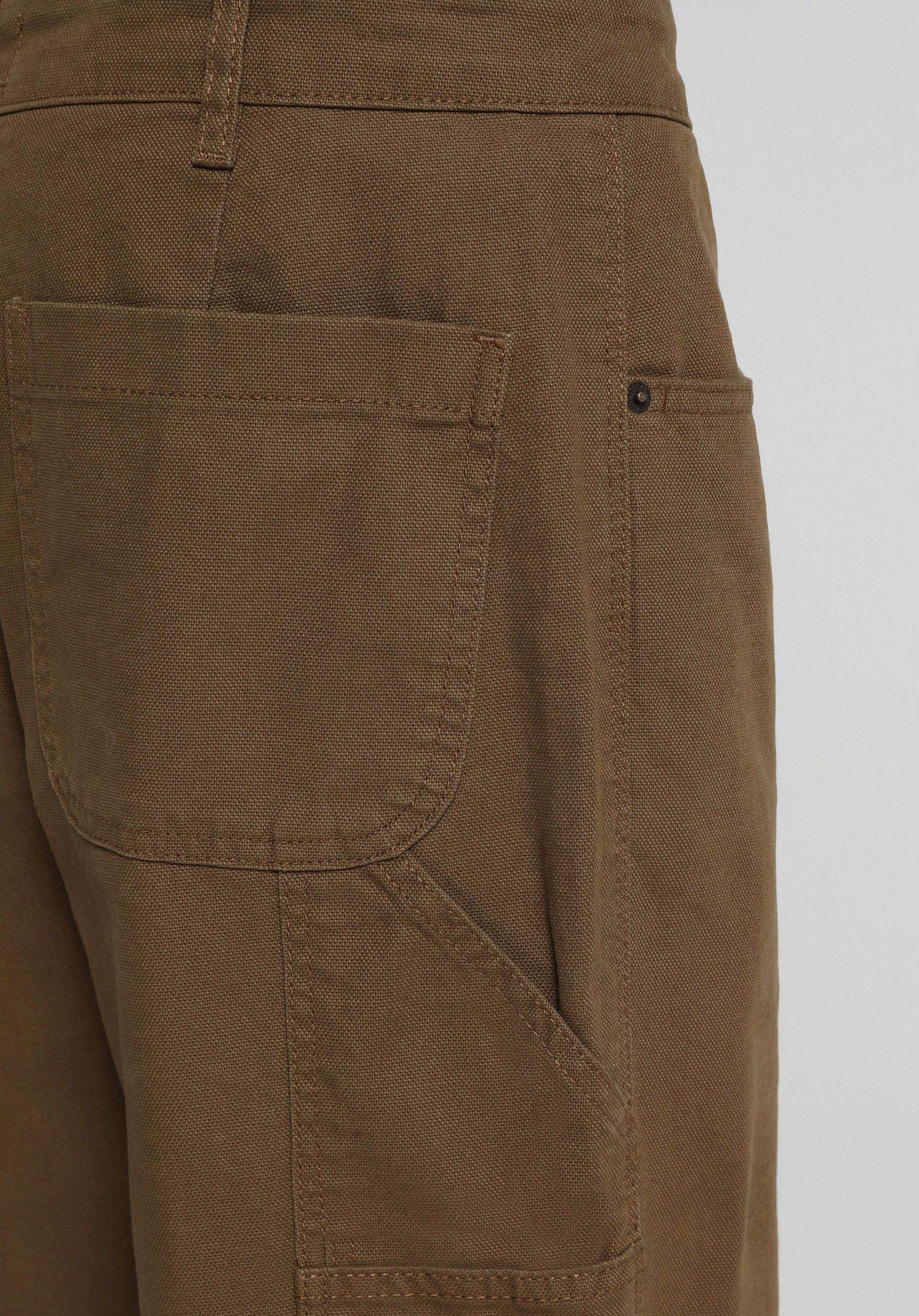 Relaxed Fit Orta Bel Bol Paça Erkek Kahverengi  Pantolon