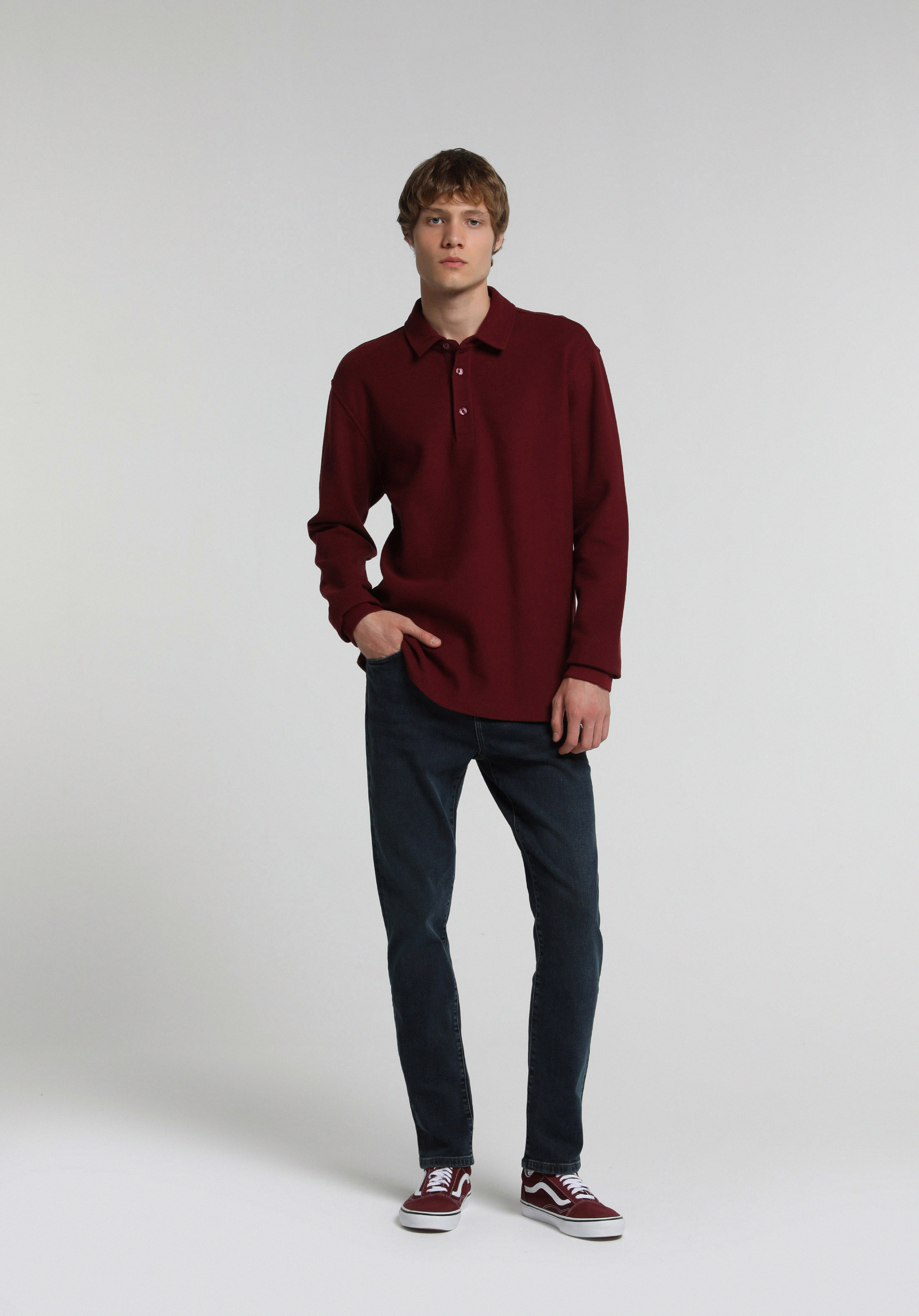 Skinny Fit   Erkek Over Dyed Denim Jean Pantolon