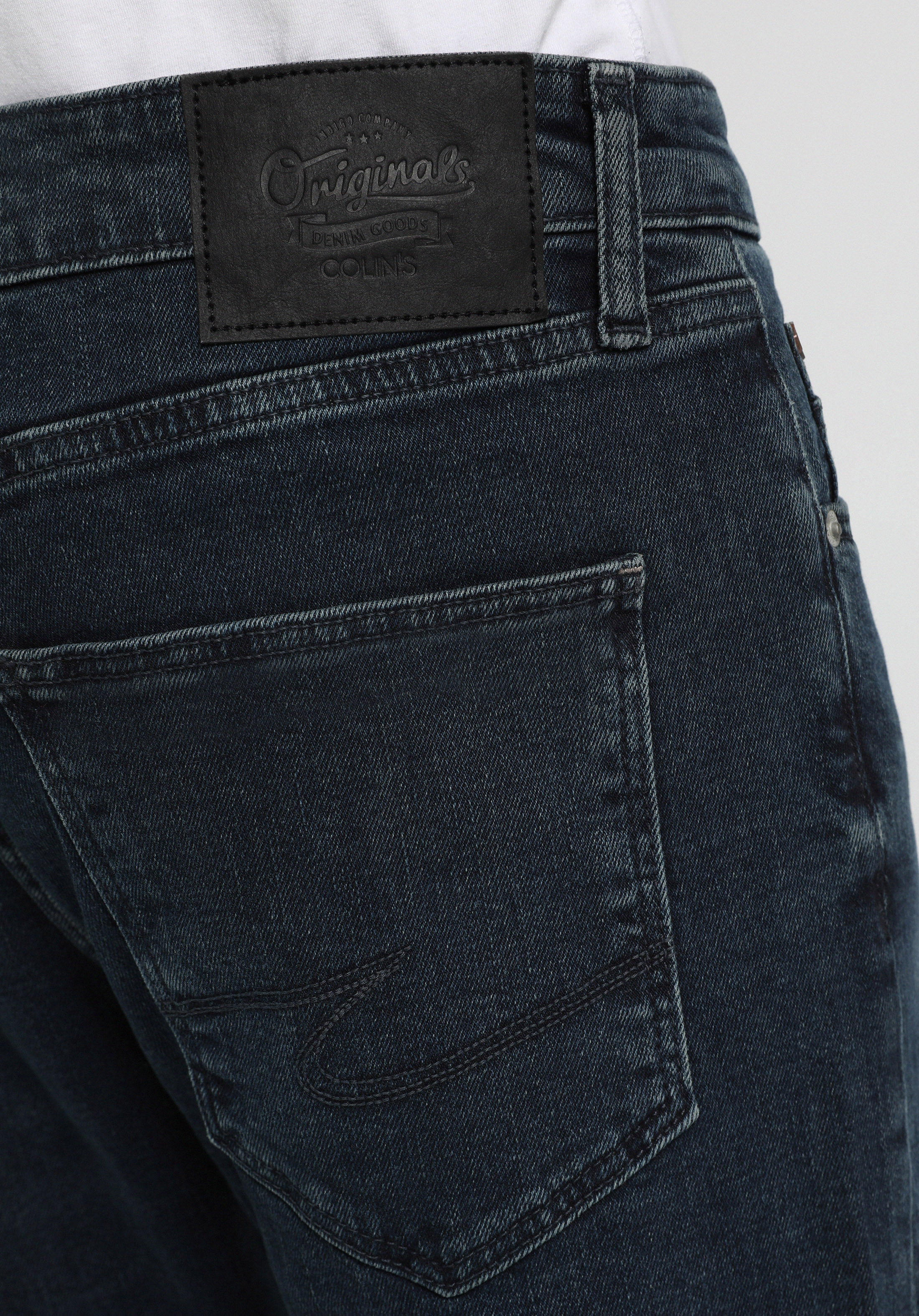 Skinny Fit   Erkek Over Dyed Denim Jean Pantolon