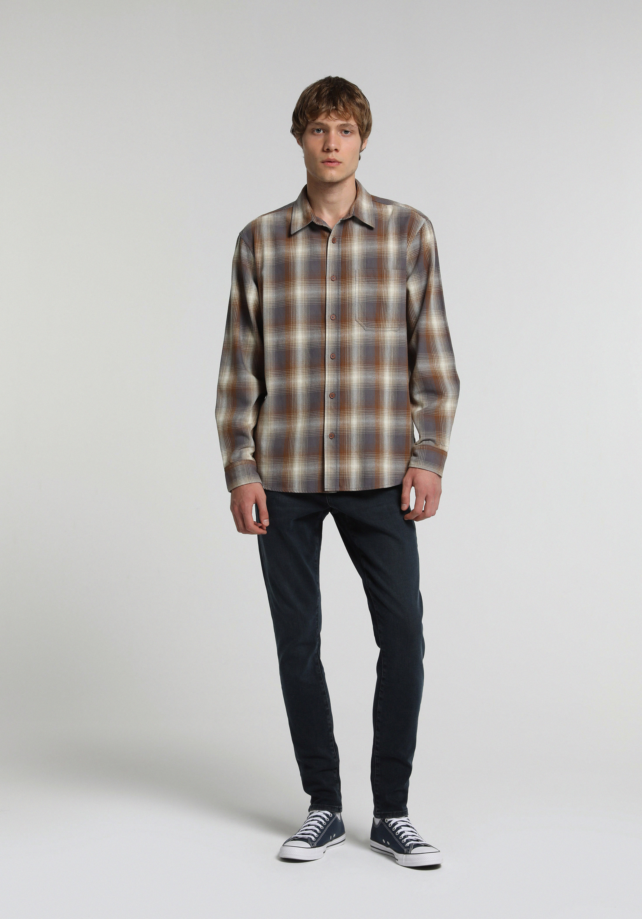 Slim Fit   Erkek Blue Black Denim Jean Pantolon