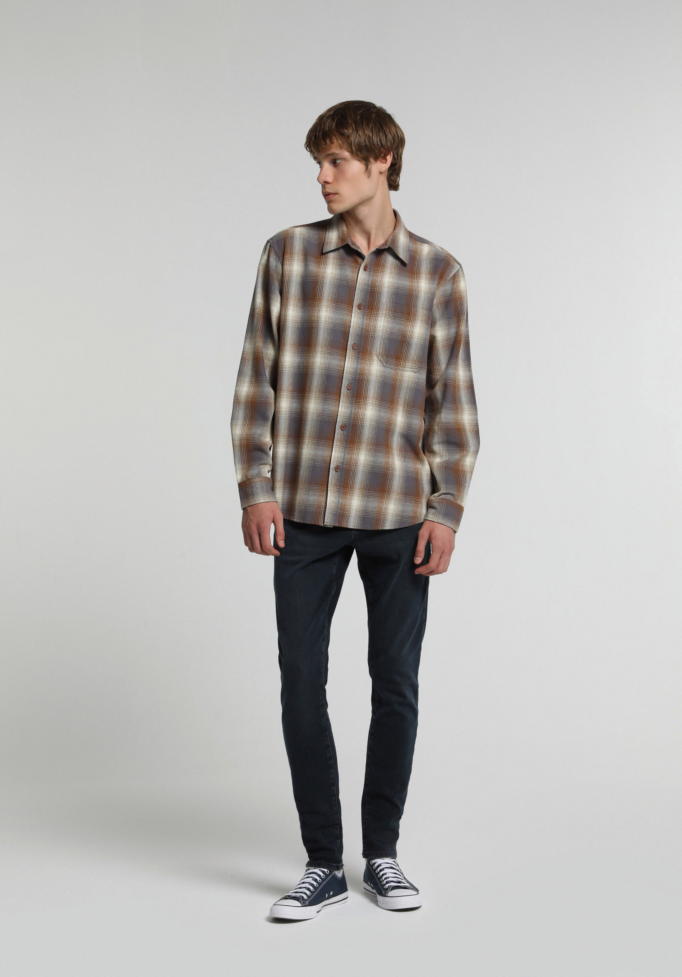 Slim Fit   Erkek Blue Black Denim Jean Pantolon