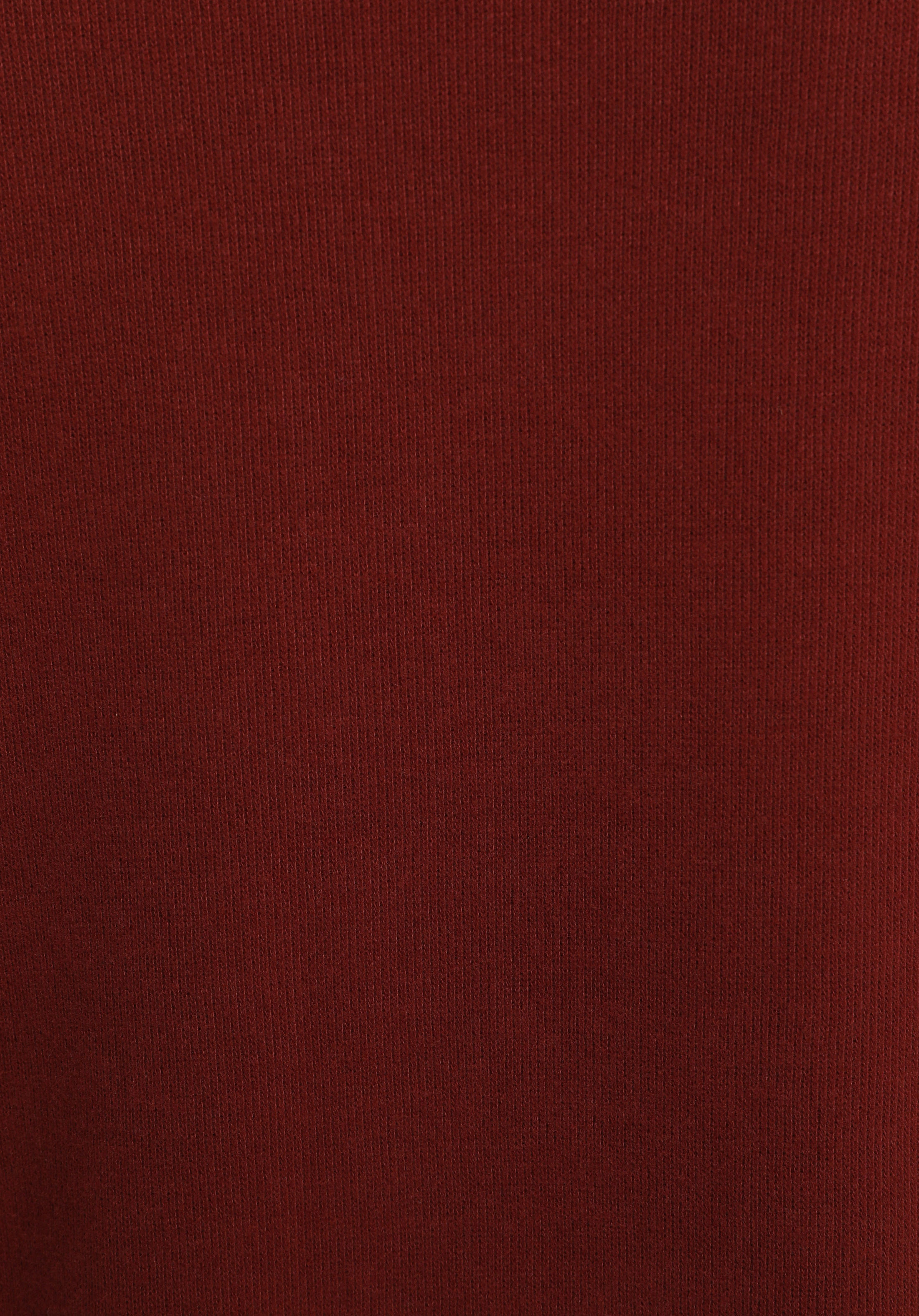 Regular Fit High Neck Baskılı Kadın Bordo Sweatshirt