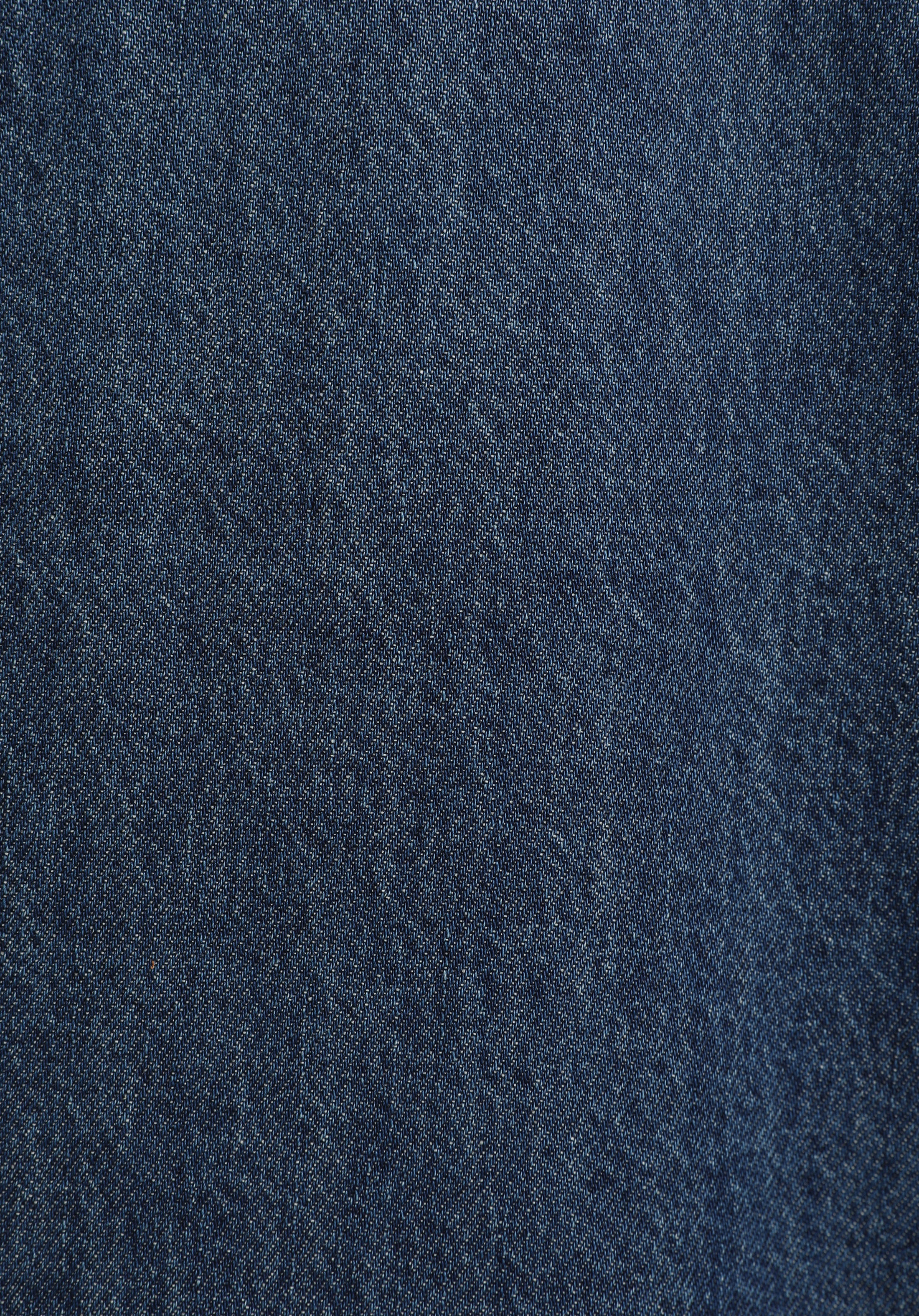 Oversize Fit Çıtçıtlı Astarsız Kürklü Kadın Dark İndigo Denim Ceket