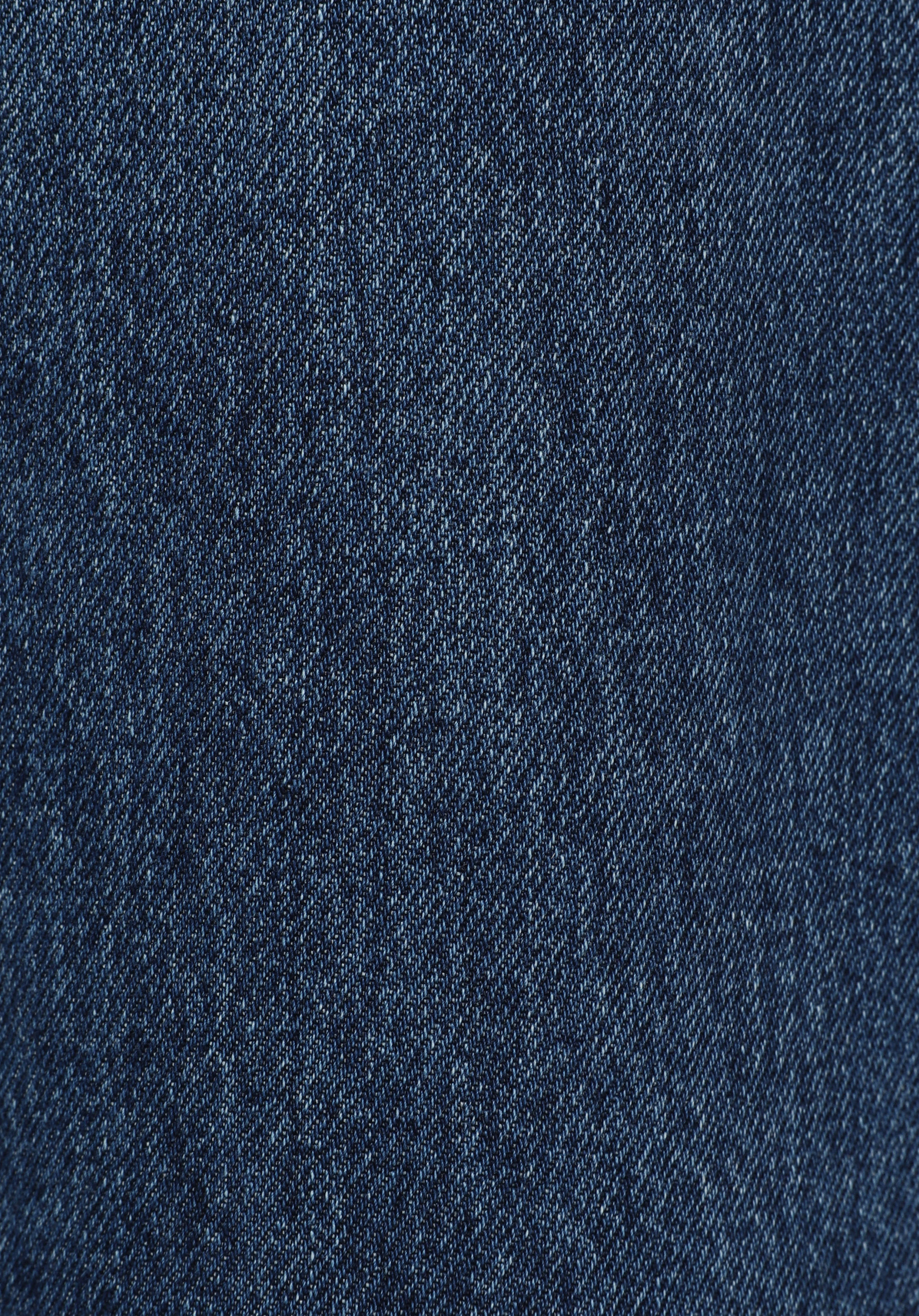Super Wide Leg Fit   Kadın Mid İndigo Denim Jean Pantolon