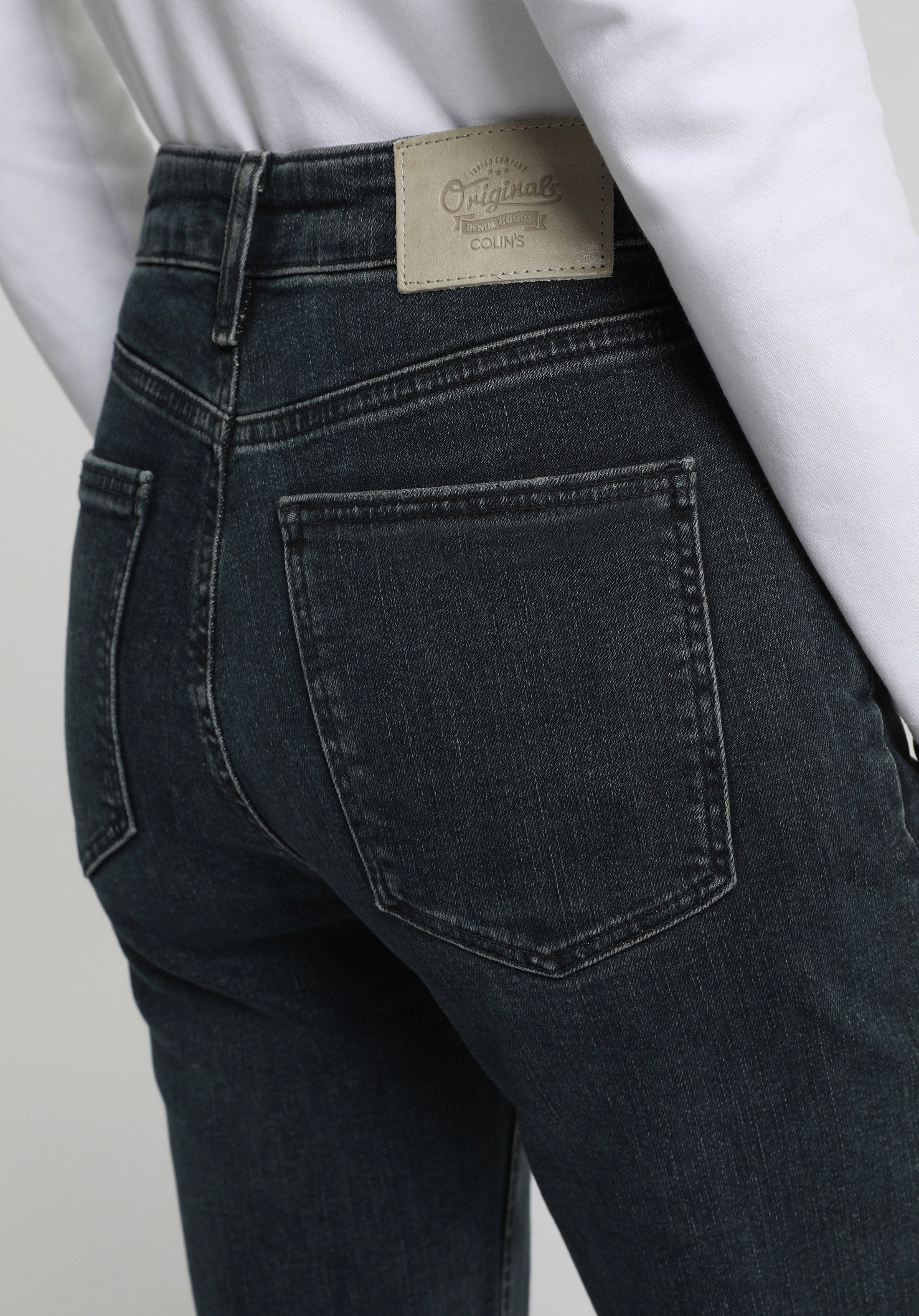 High Rise Super Flare Fit   Kadın Green Cast Denim Jean Pantolon