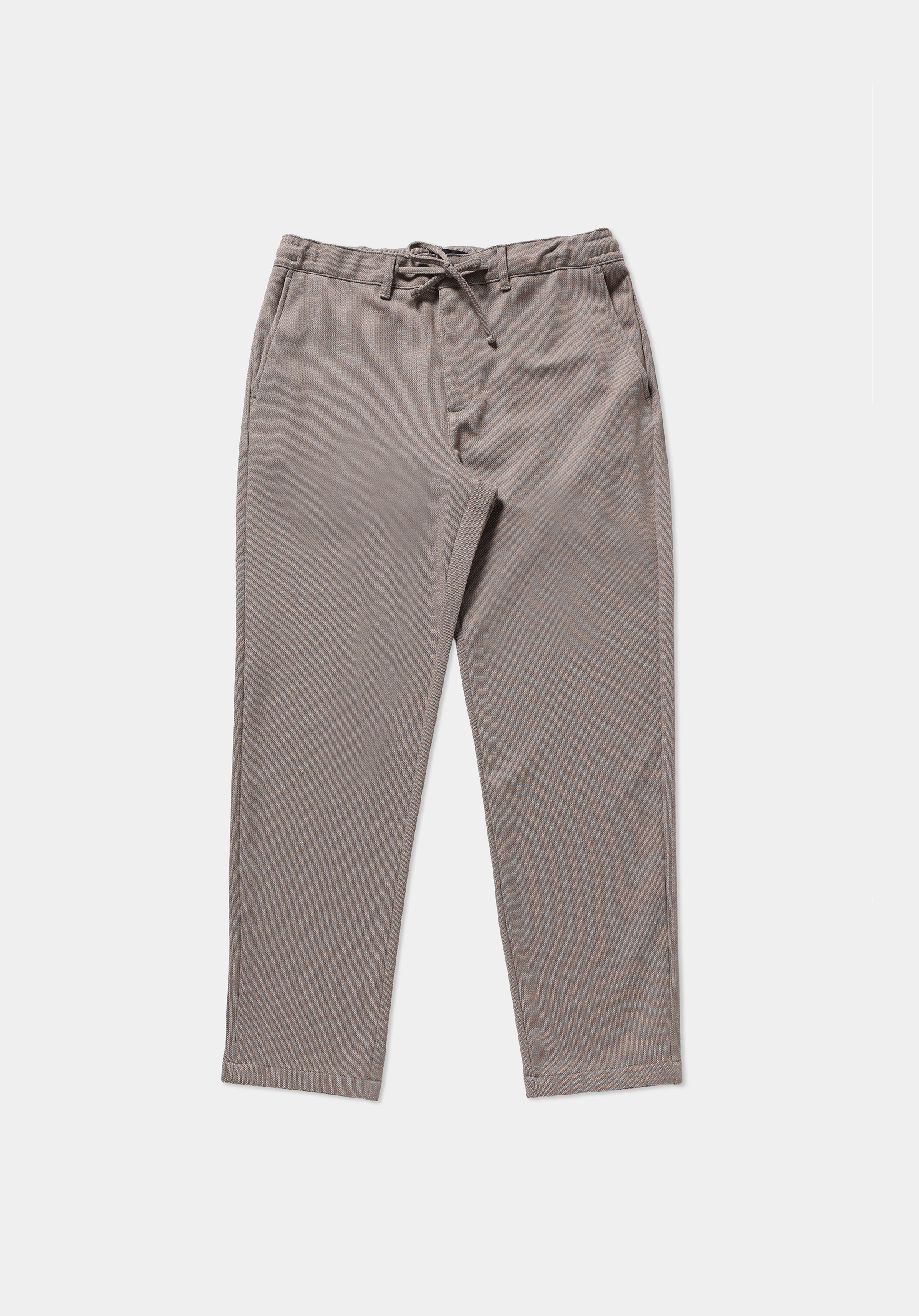 Regular Fit Orta Bel Düz Paça Erkek Bej  Pantolon