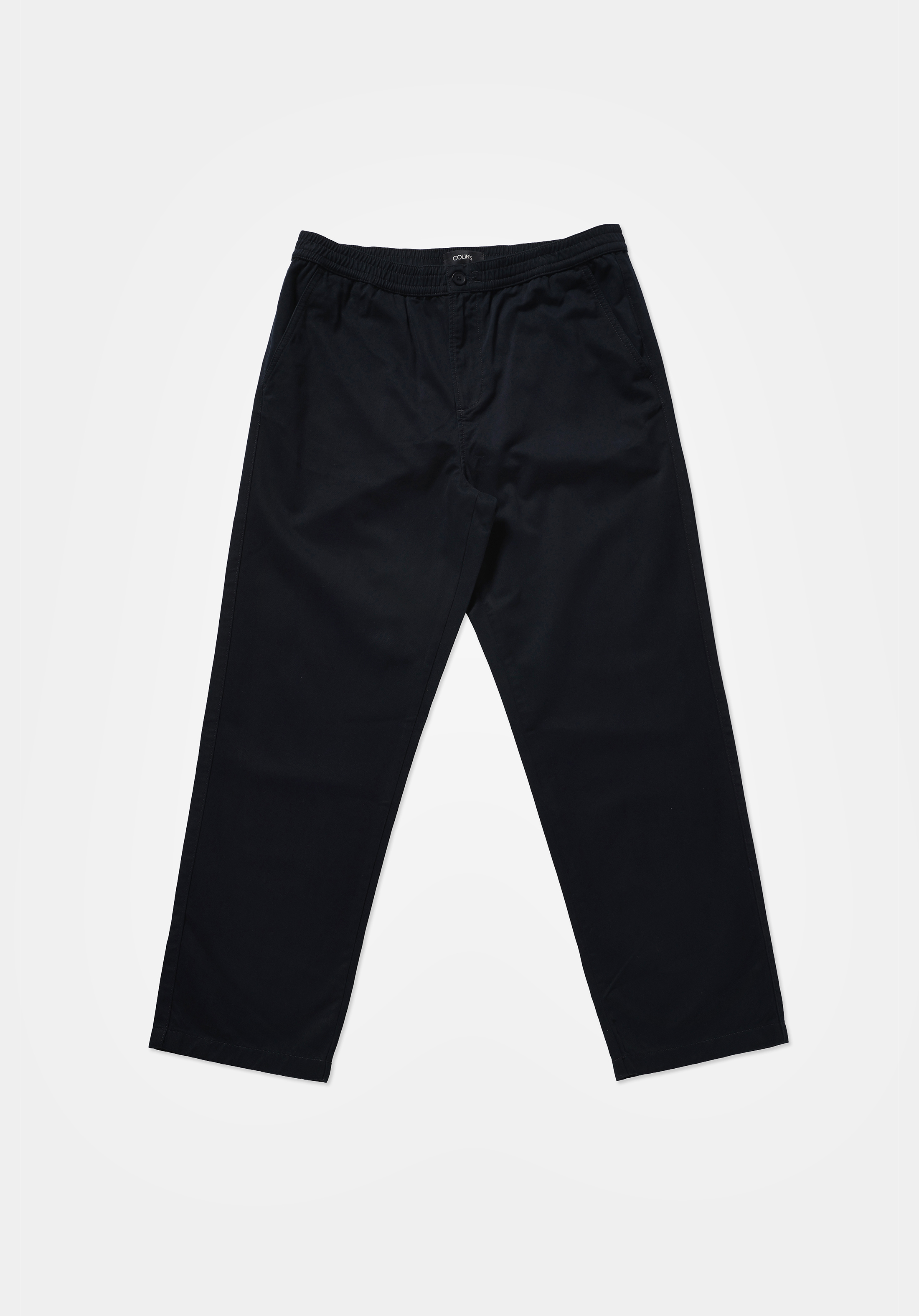Relaxed Fit Orta Bel Düz Paça Erkek Lacivert  Pantolon