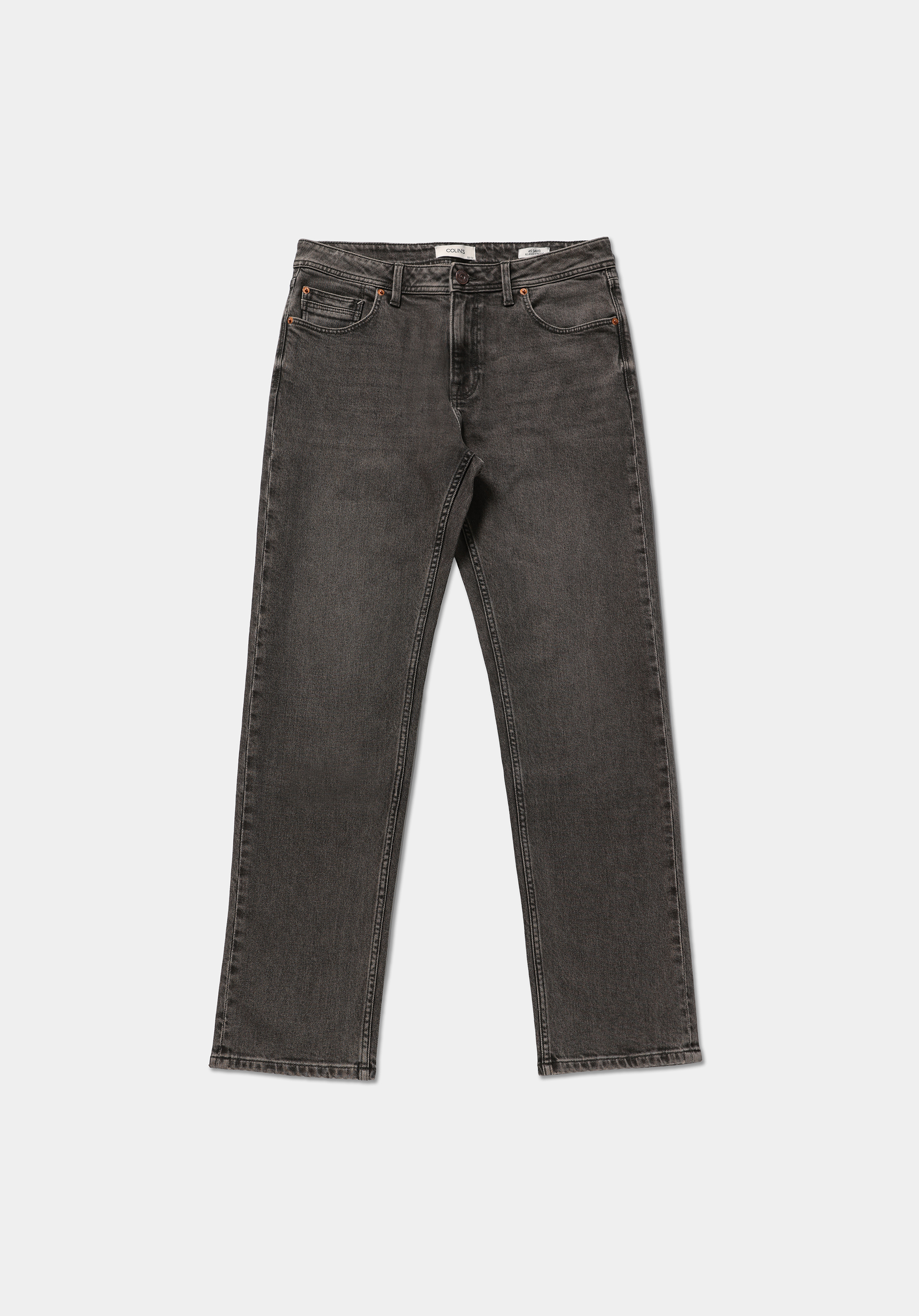 Relaxed Straight Fit   Erkek Over Dyed Denim Jean Pantolon