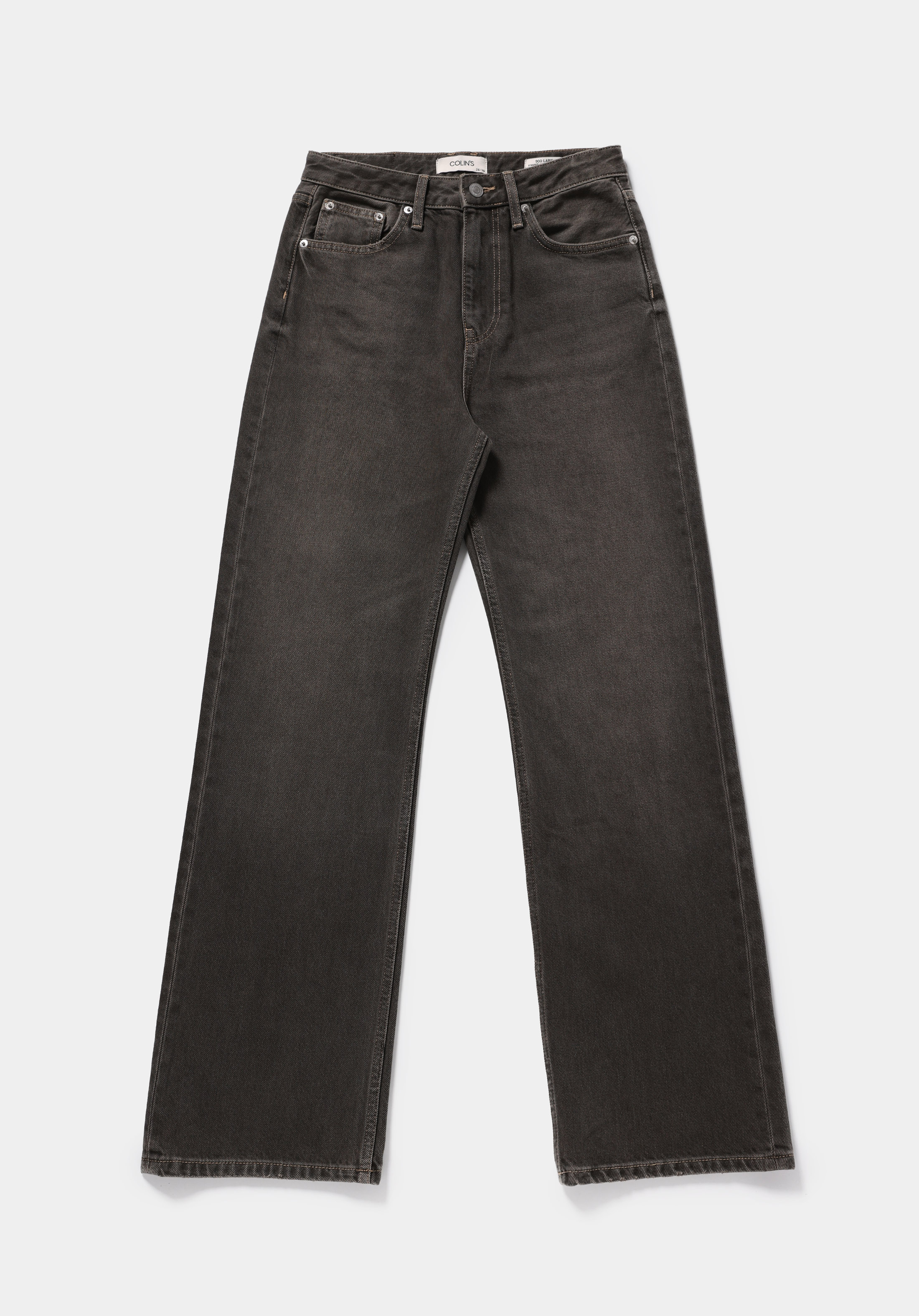 Loose Bootcut Fit   Kadın Over Dyed Denim Jean Pantolon