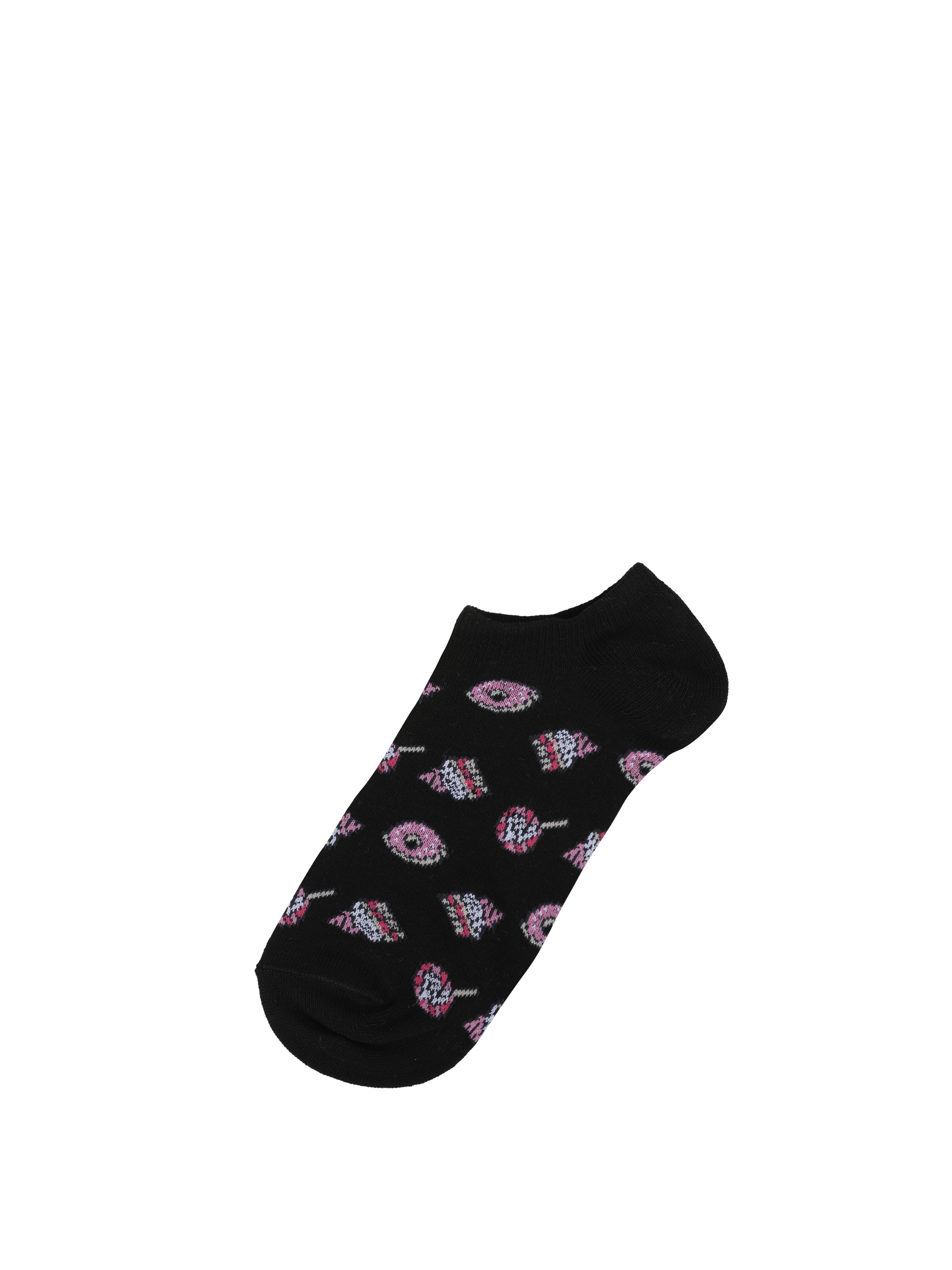 Baskılı Siyah Kadın Çorap Cl1062995