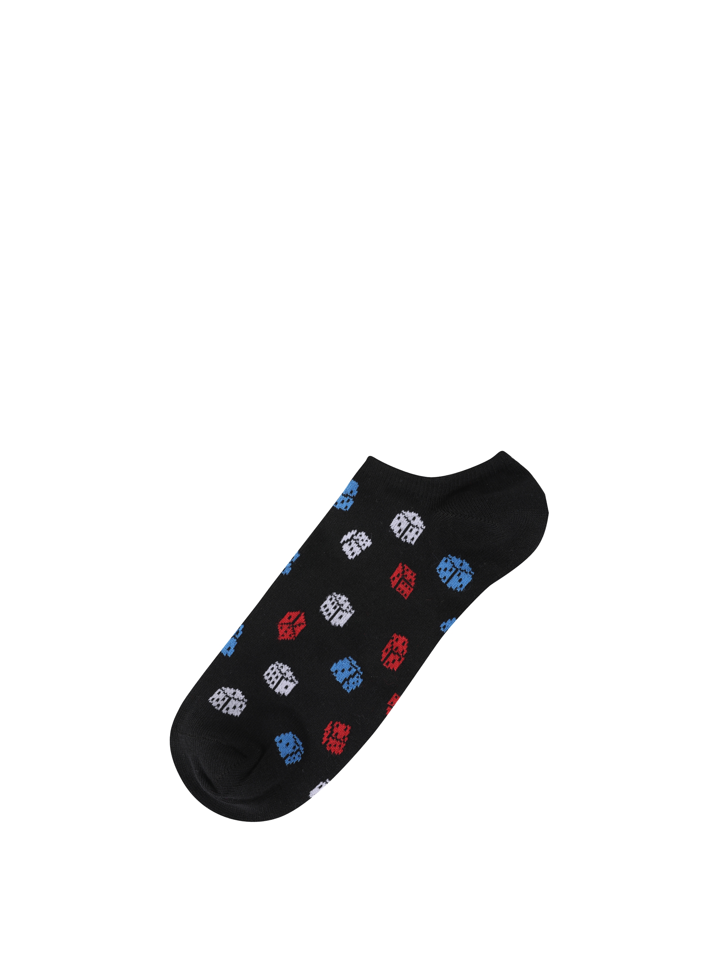 Baskılı Siyah Erkek Çorap Cl1063004