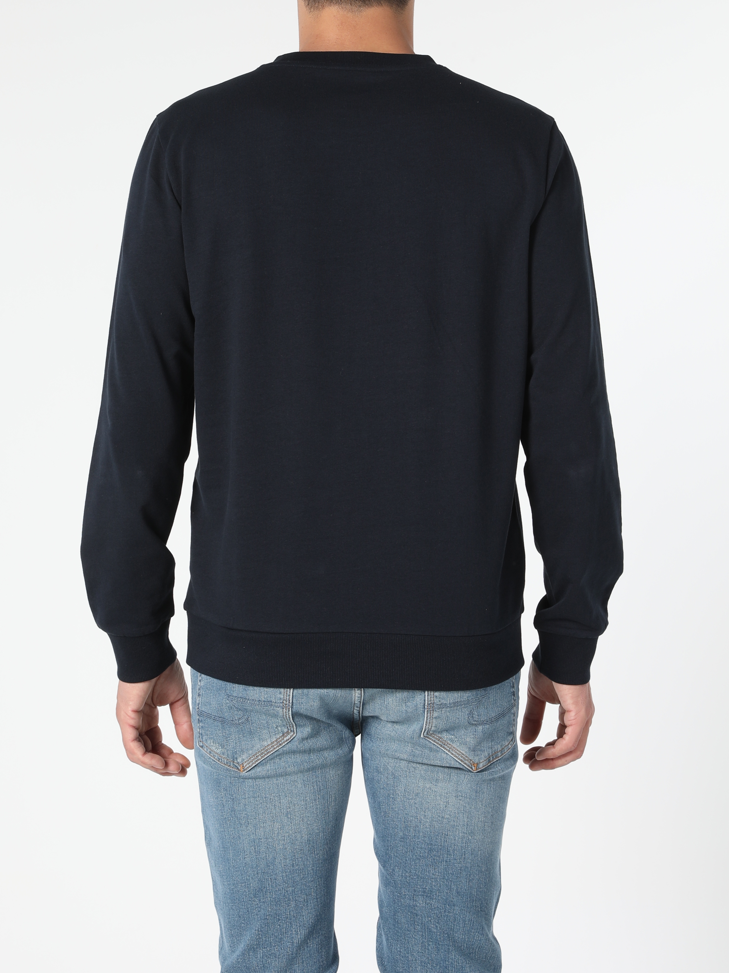 Colins Regular Fit Lacivert Erkek Sweatshirt. 4