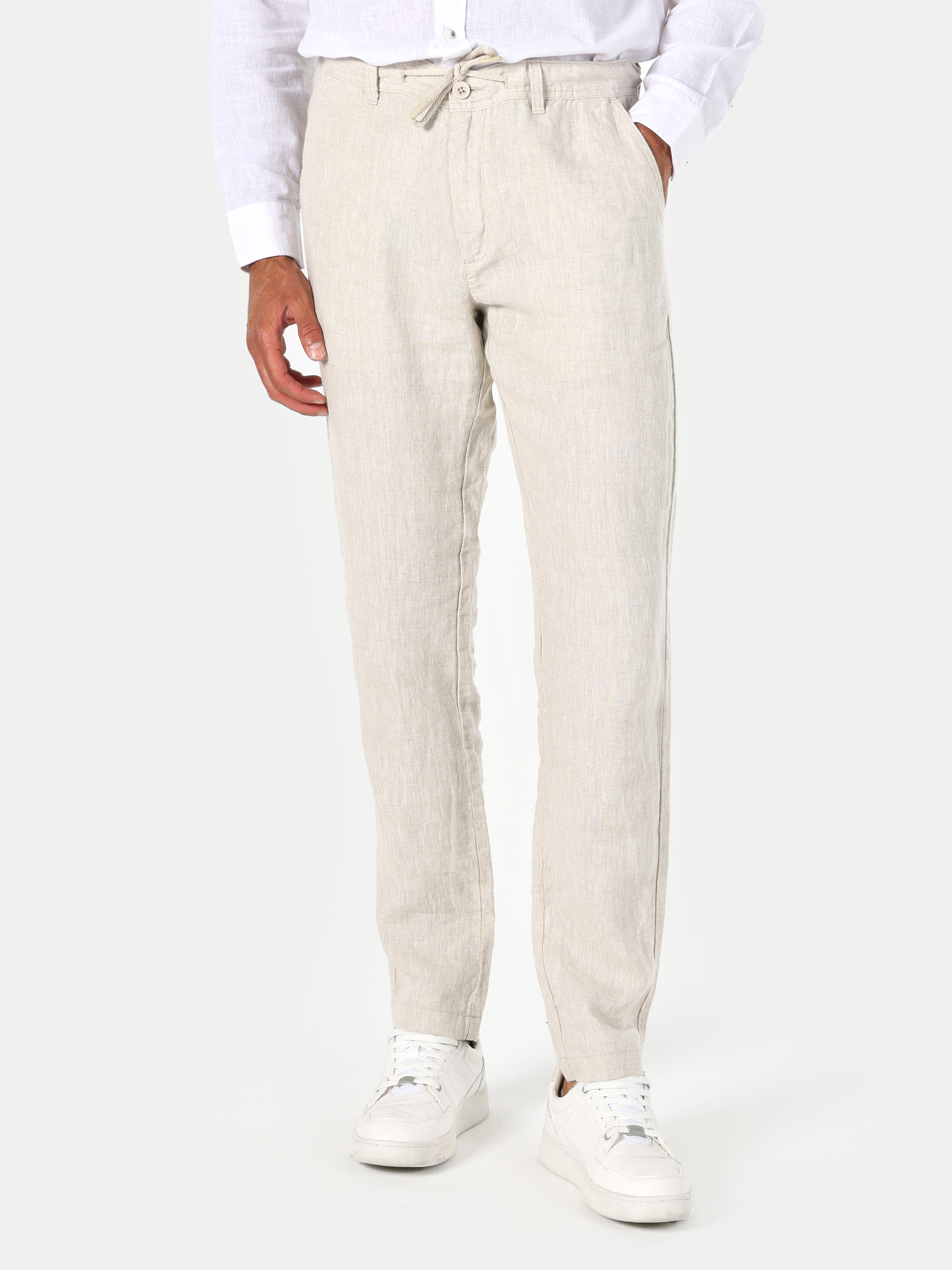 Regular Fit Orta Bel Düz Paça Taş Erkek Pantolon Cl1063619