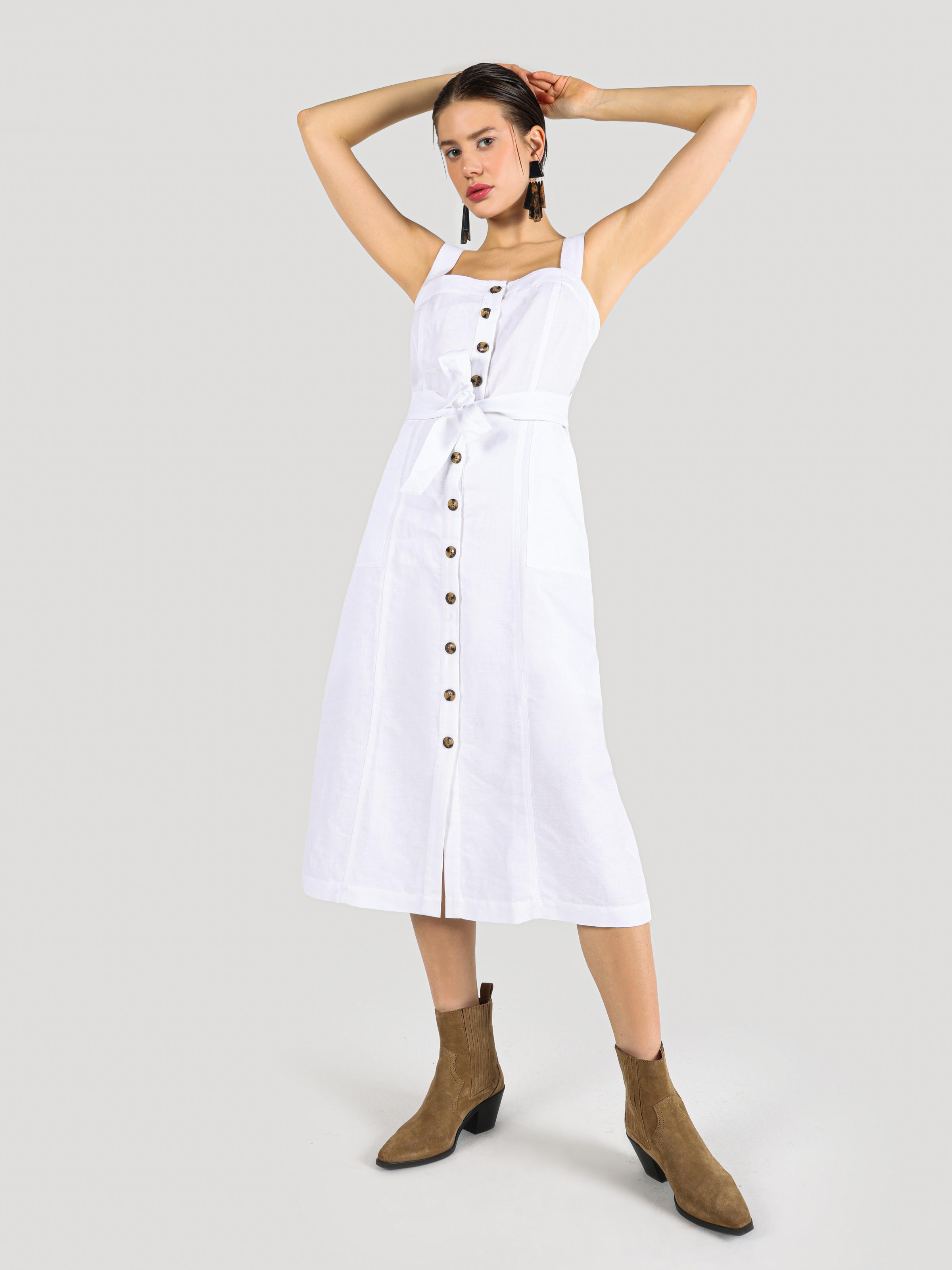 Colins Beyaz Kadın Elbise. 1