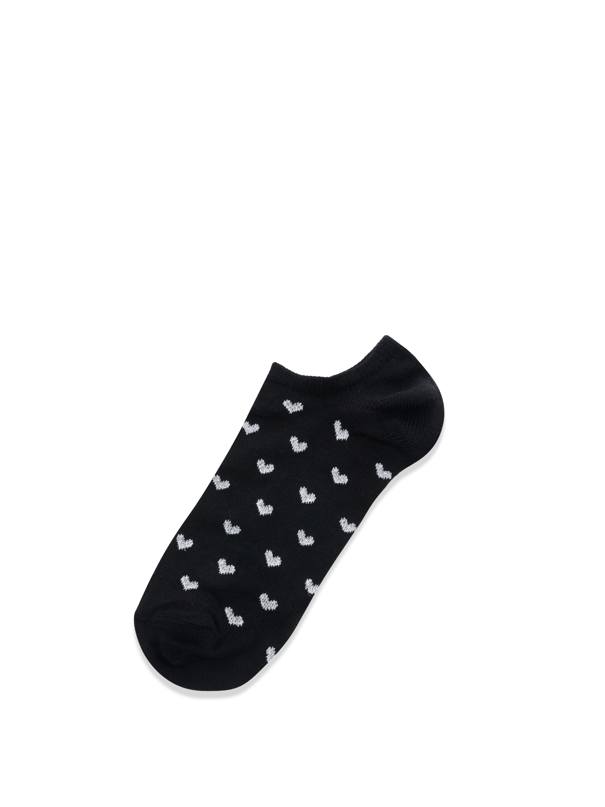 Babet Baskılı Siyah Kadın Çorap