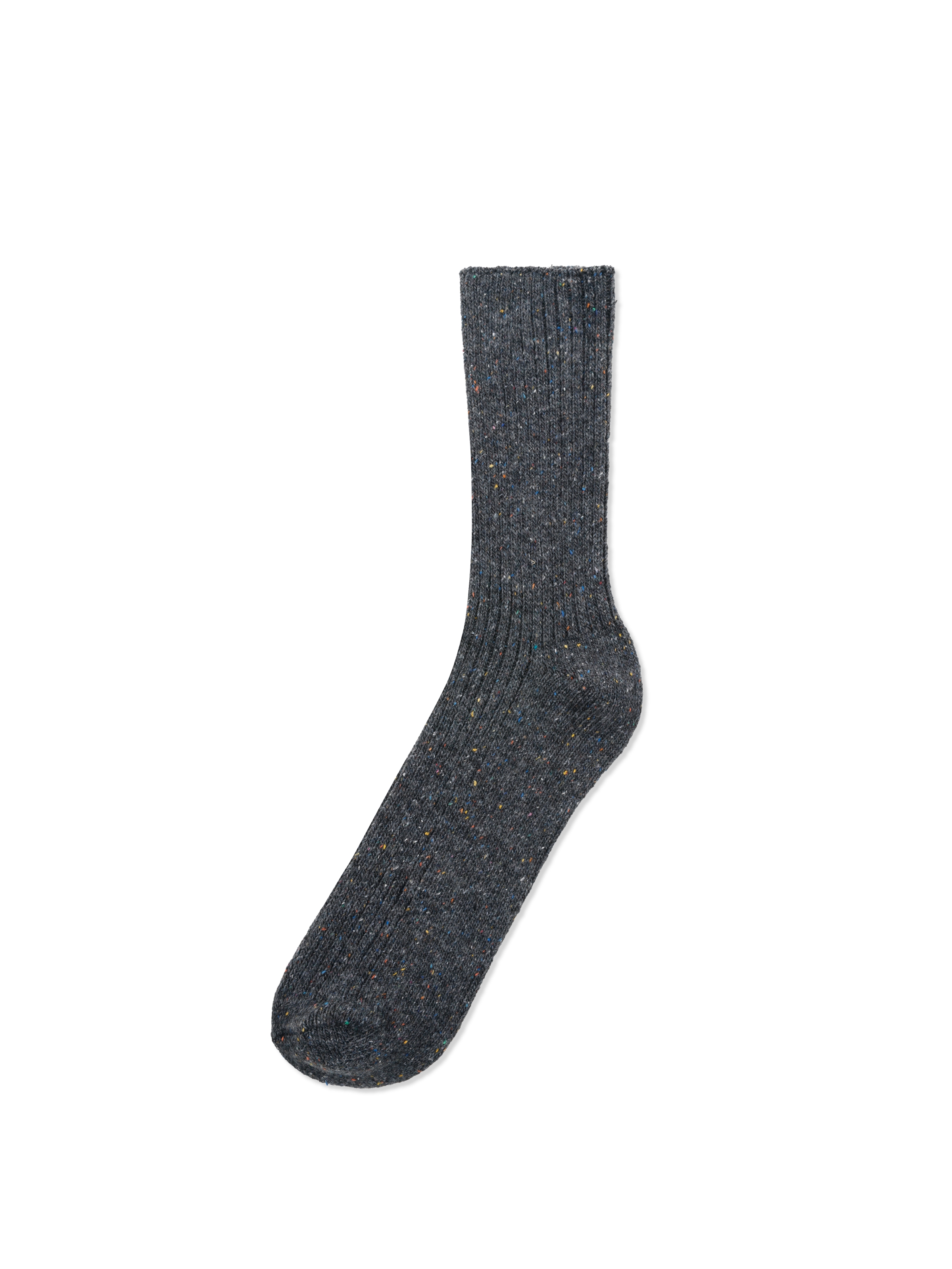 Renkli Detaylı Siyah Kadın Çorap