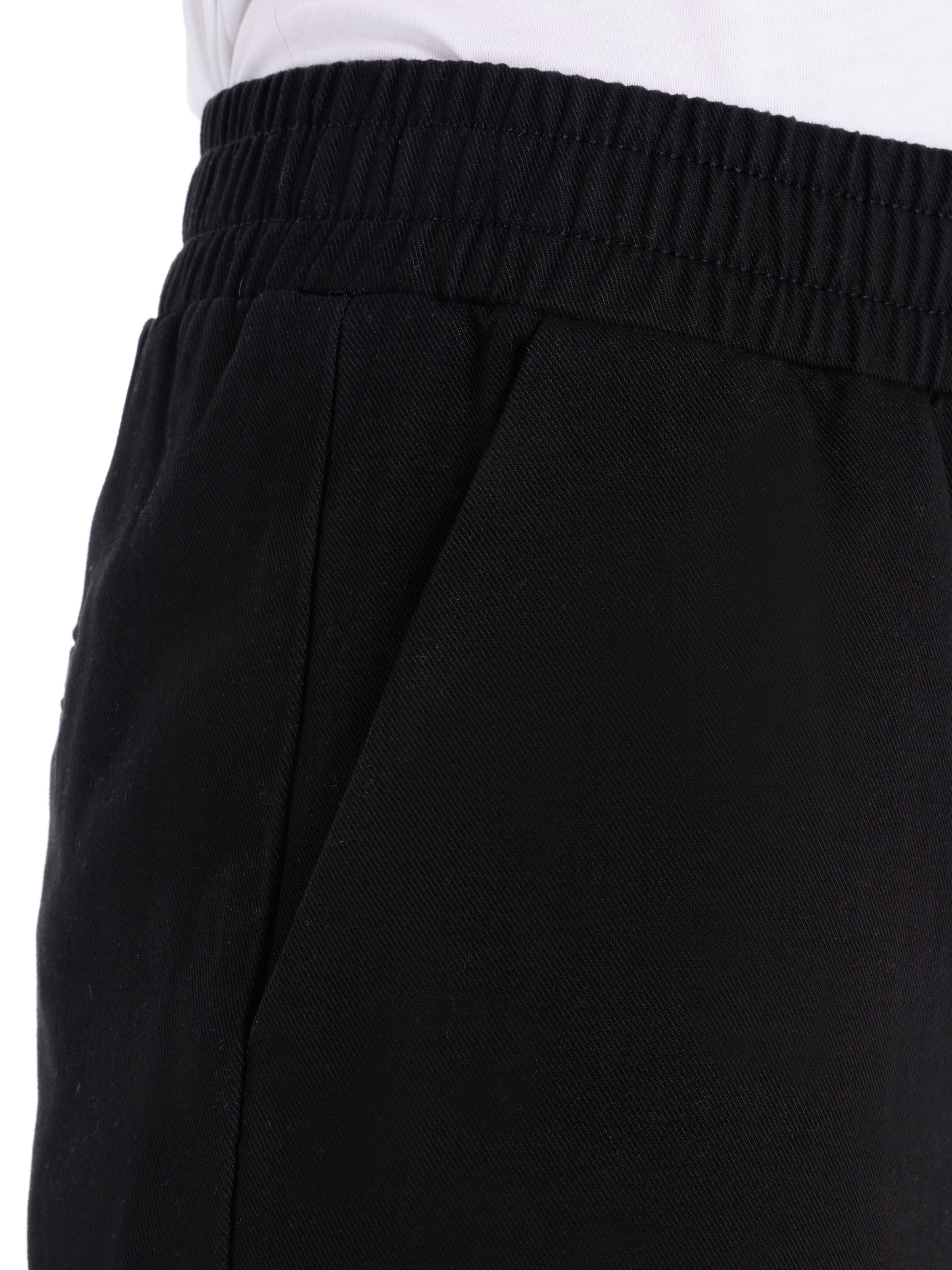 Normal Kesim Yüksek Bel Geniş Paça Siyah Kadın Pantolon Cl1065017