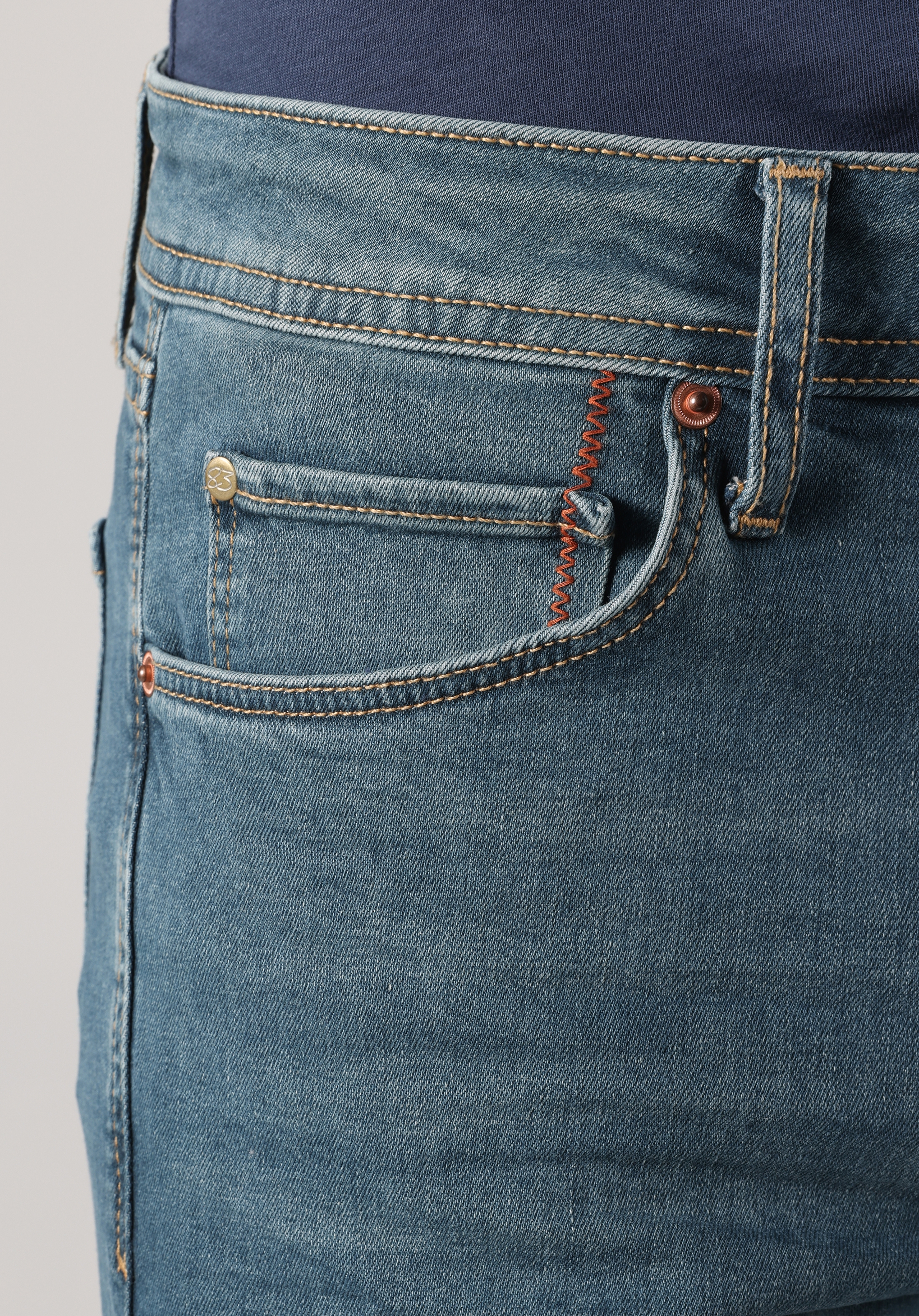 045 Davıd Regular Fit Orta Bel Düz Paça Erkek Mavi Jean Pantolon Cl1063540