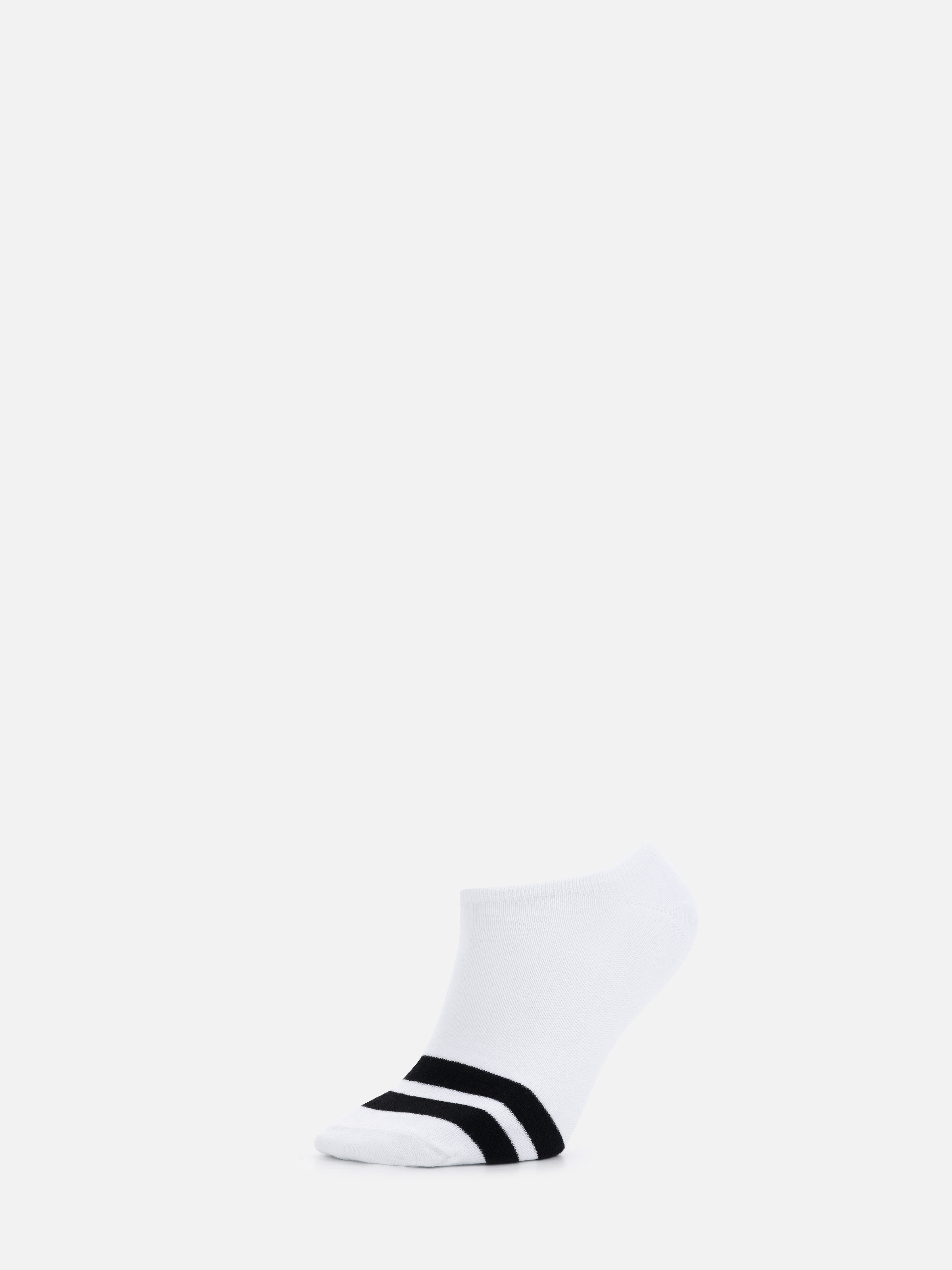 Çizgili Beyaz Erkek Çorap Cl1068380