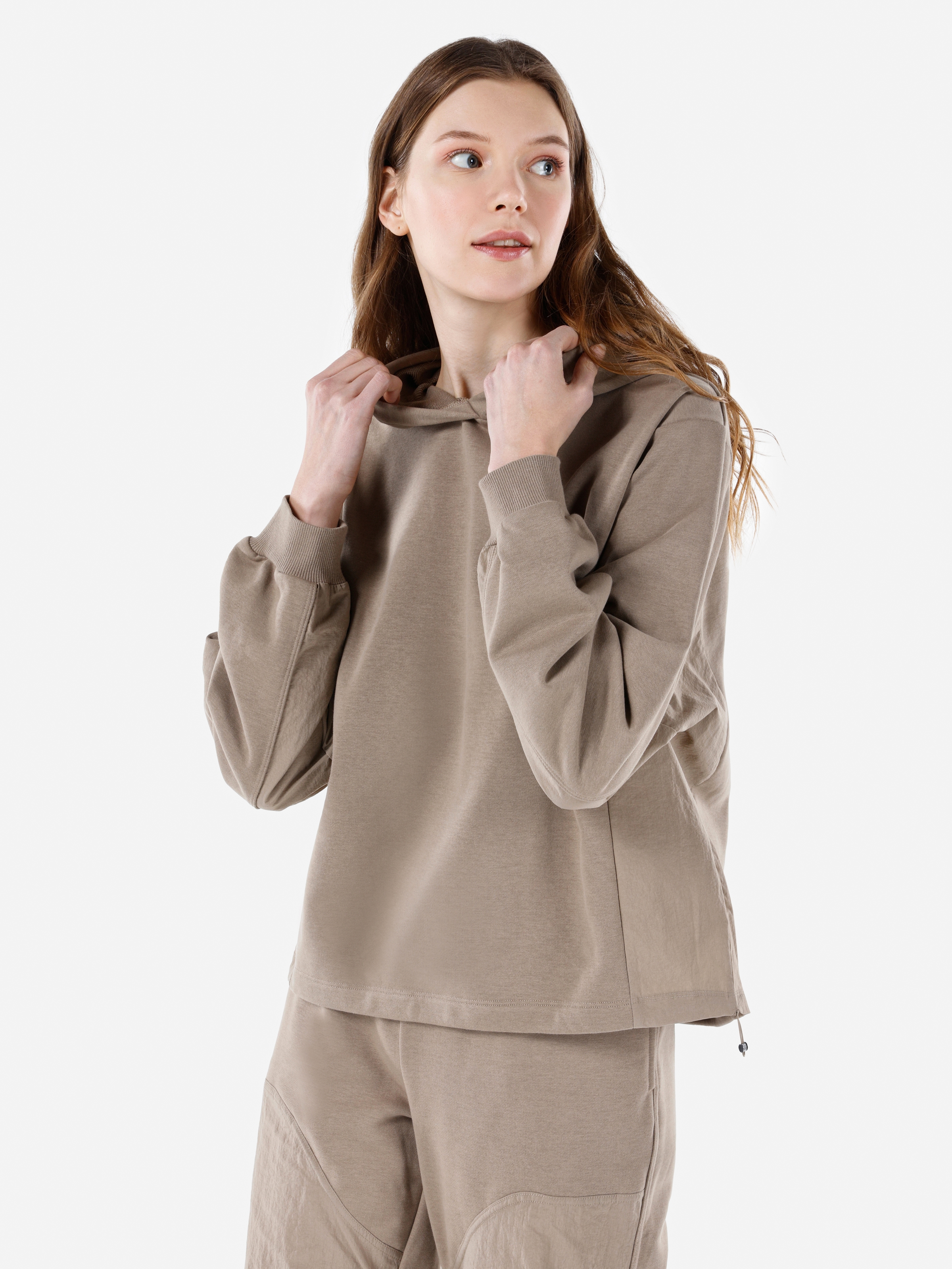 Normal Kesim Kapüşonlu Kadın Sweatshirt Cl1067314