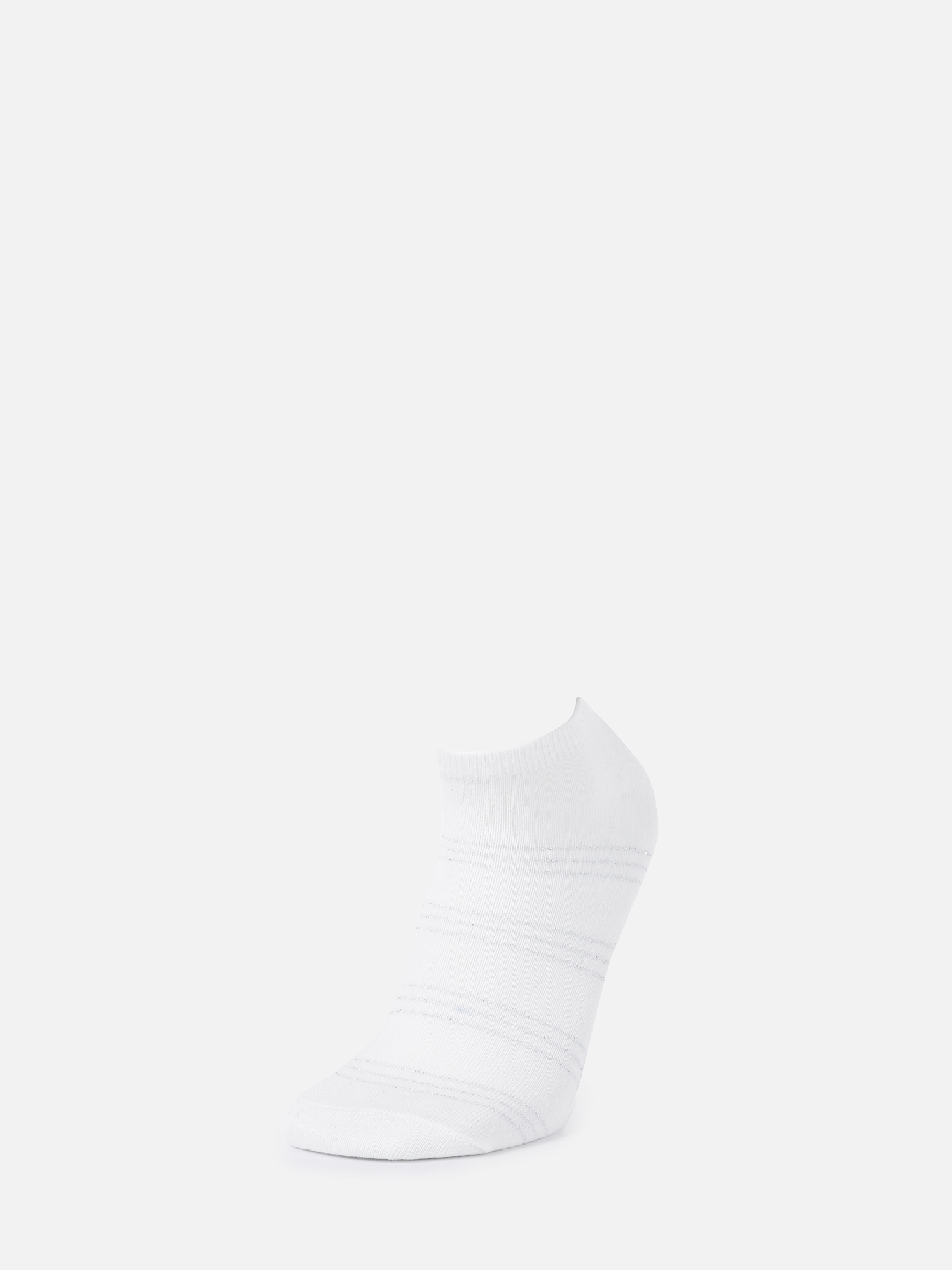 Çizgili Beyaz Kadın Çorap Cl1069283
