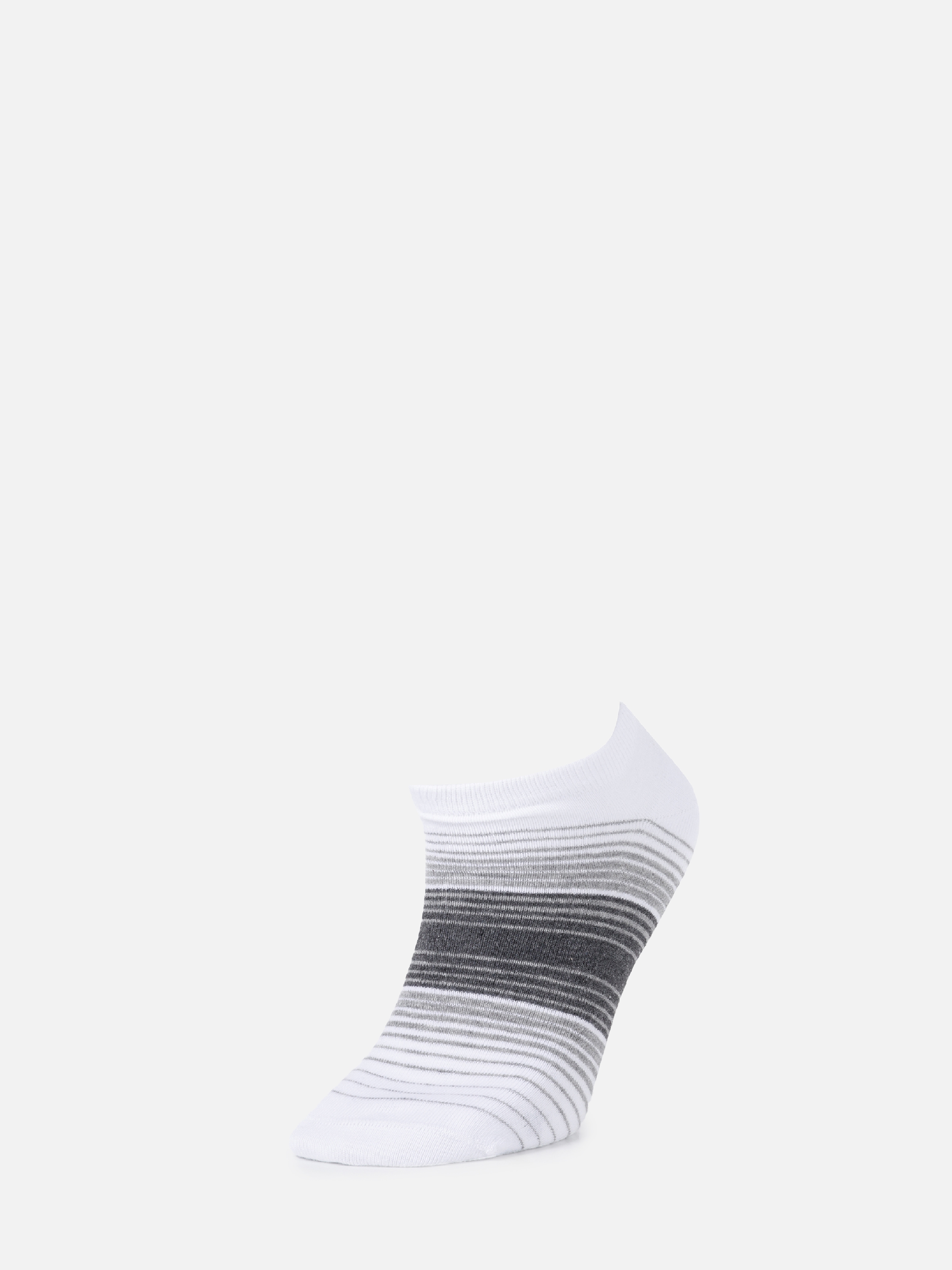 Çizgili Beyaz Erkek Çorap Cl1069324