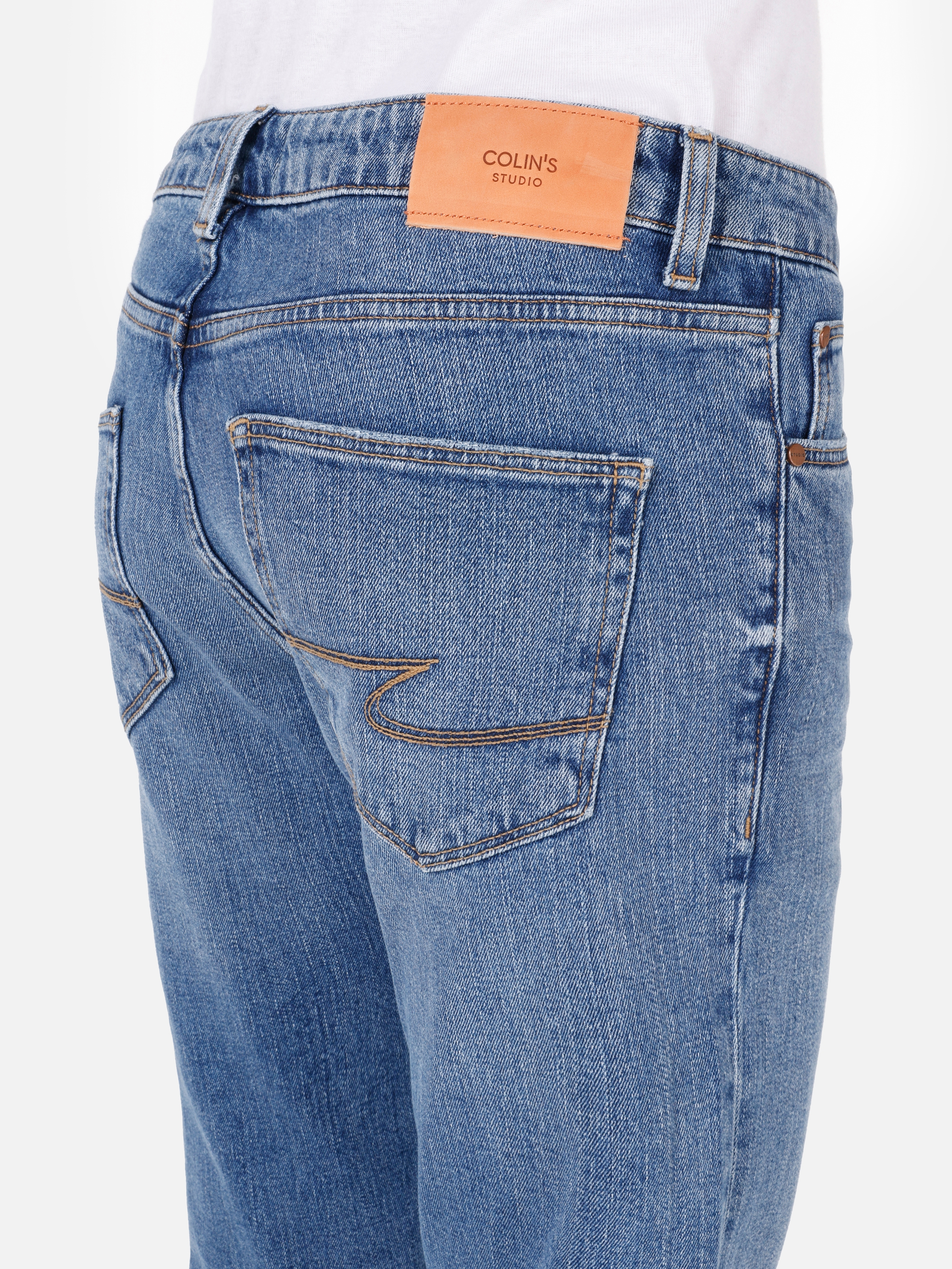 094 Noah Bootcut Orta Bel Boru Paça Mavi Jean Erkek Pantolon Cl1070604