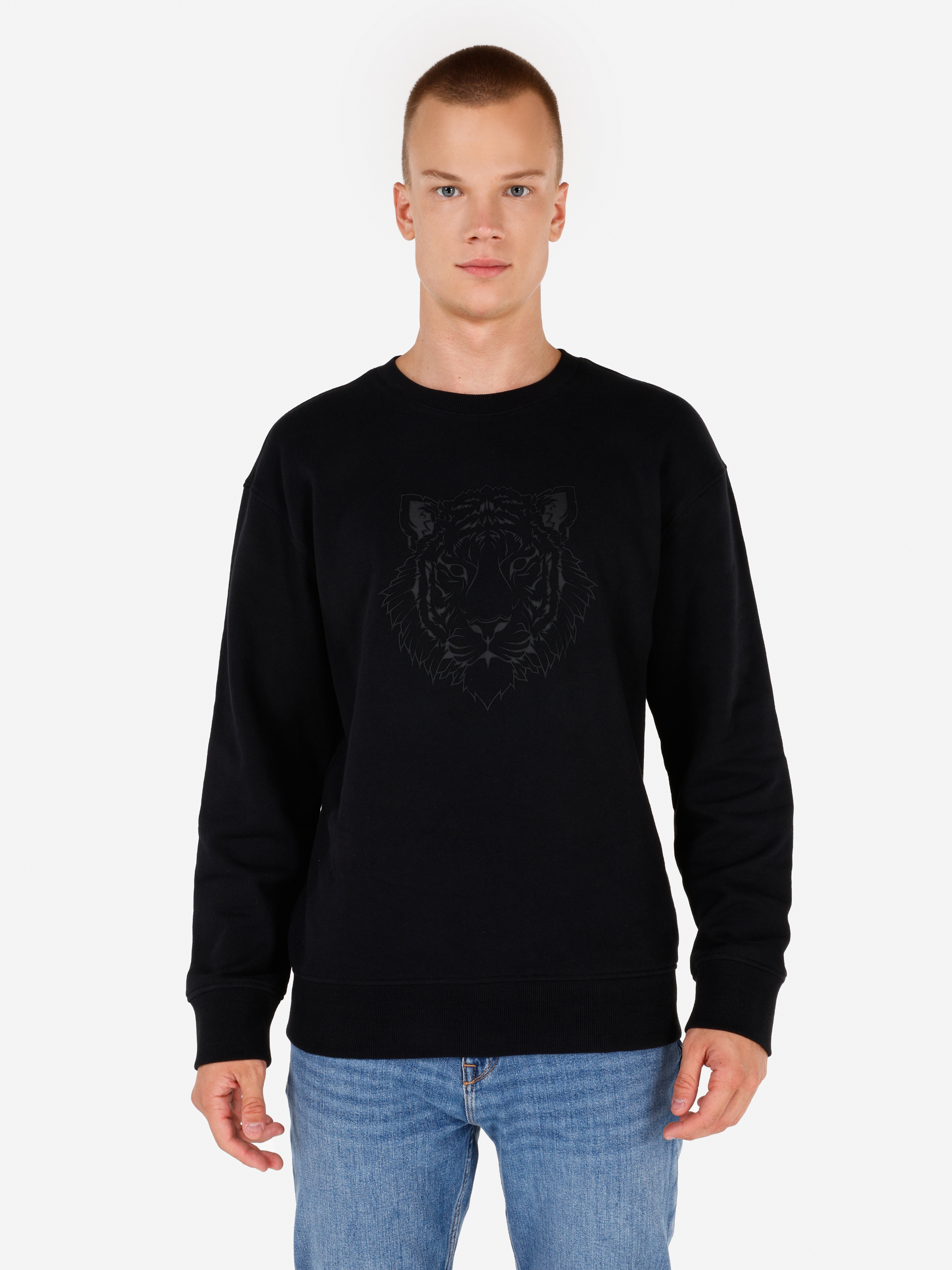 Siyah Erkek Sweatshirt