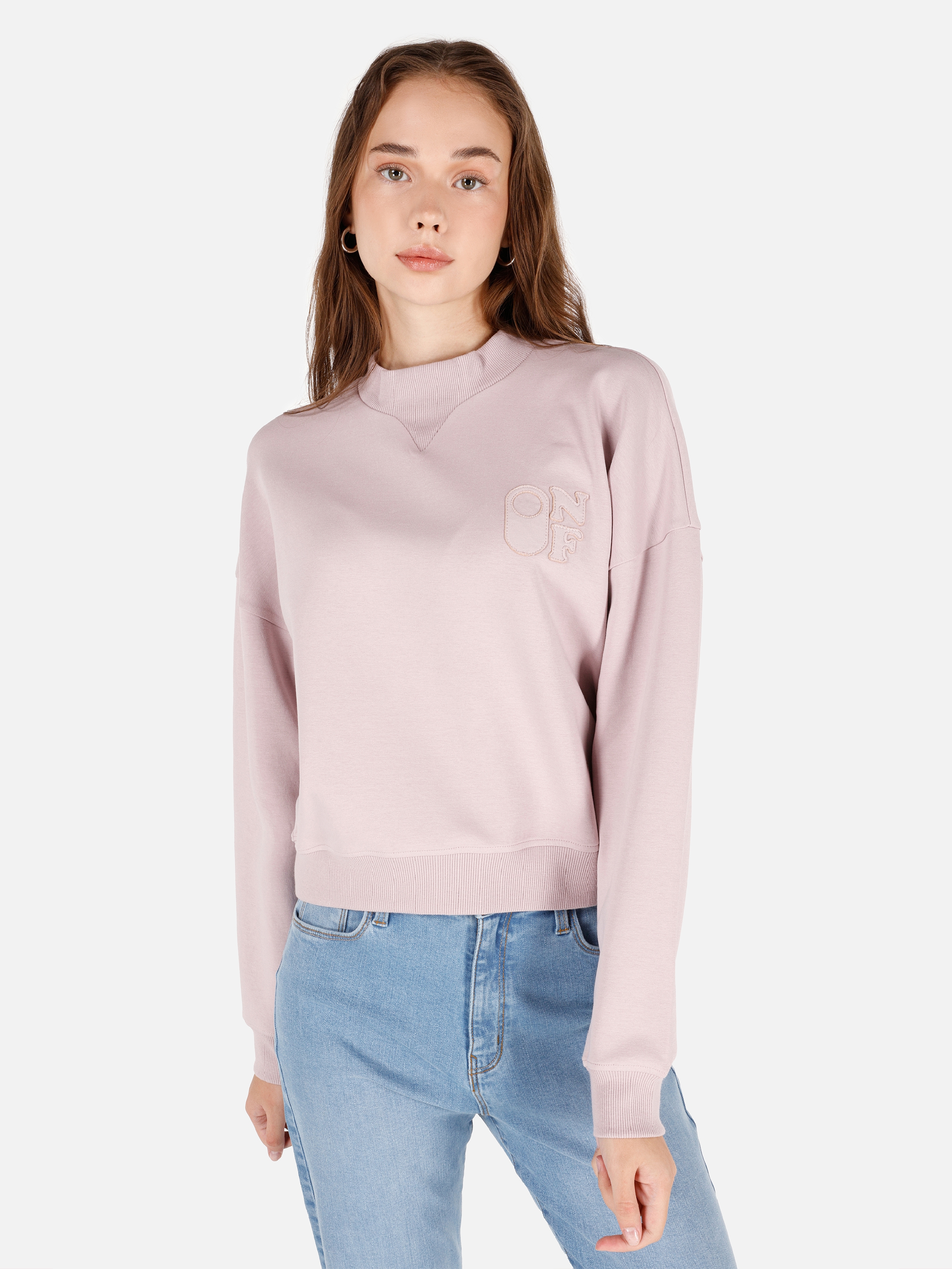 Pembe Kadın Sweatshirt