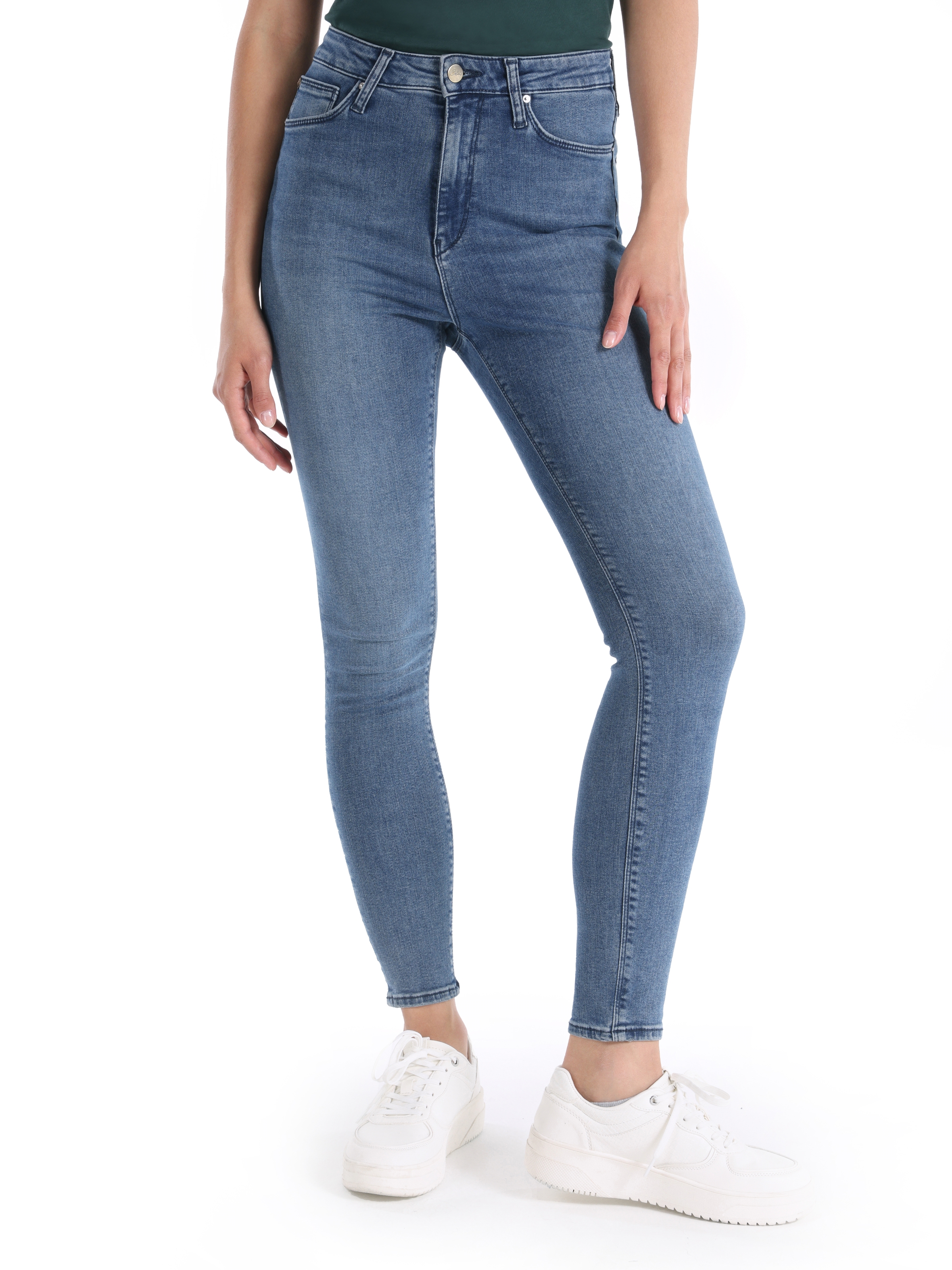 760 Diana Super Slim Fit Yüksek Bel Dar Paça Mavi Kadın Jean Pantolon Cl1065336