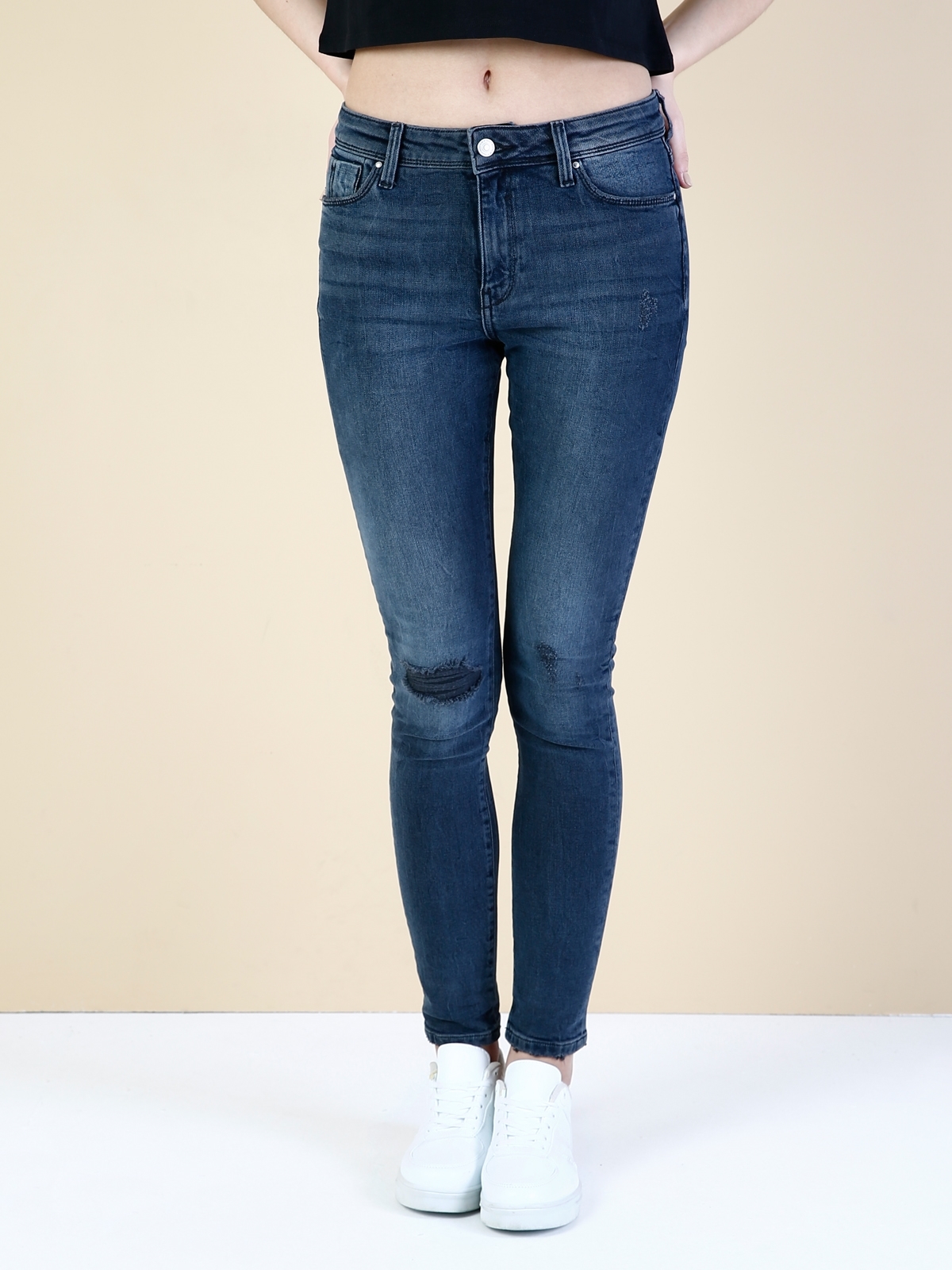 760 Dıana Super Slim Fit Yüksek Bel Skinny Leg Kadın Koyu İndigo Jean Pantolon