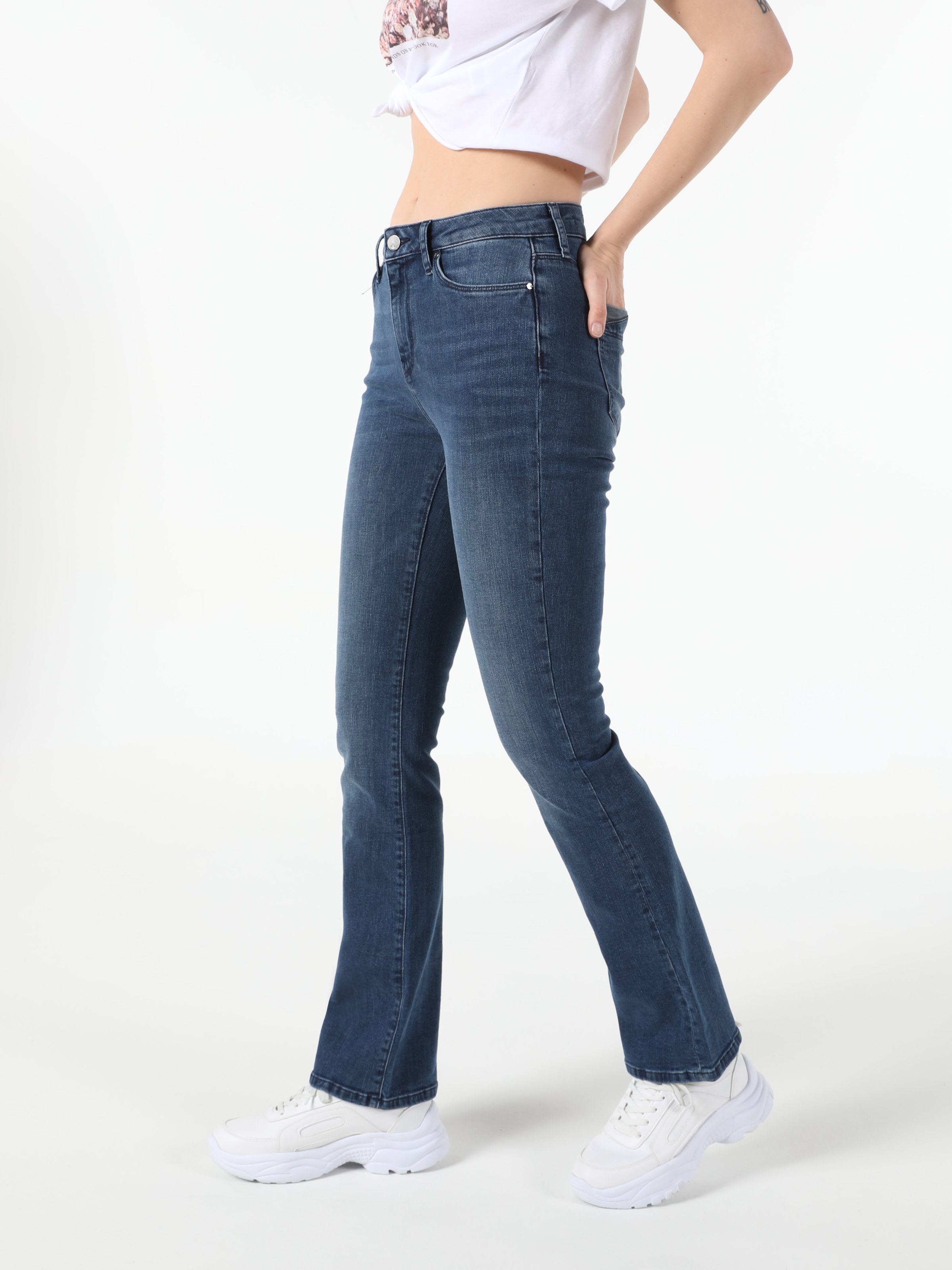 791 Monıca Orta Bel Rahat Paça Regular Fit Jean Kadın Jean Pantolon
