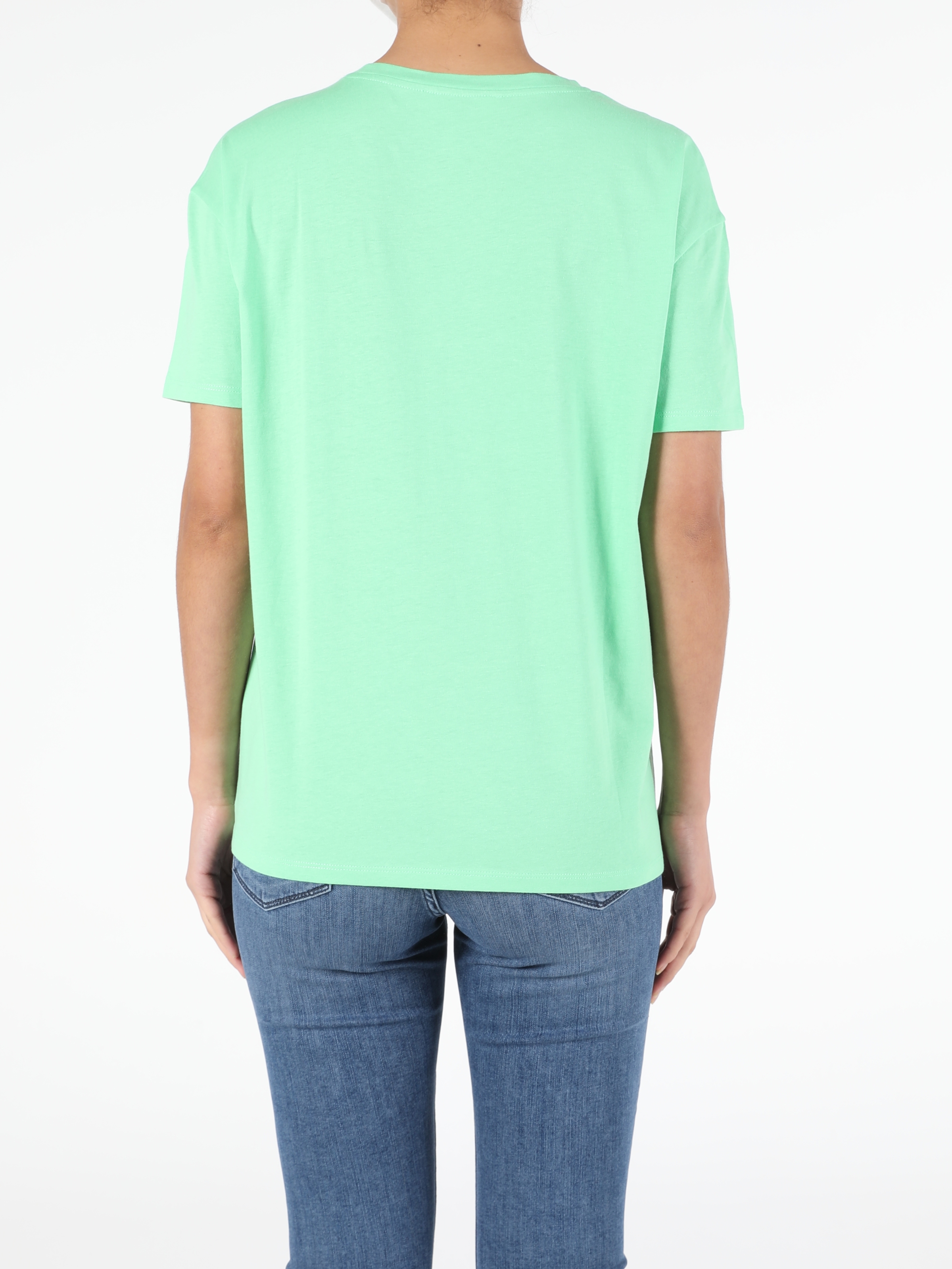Colins Green Woman Short Sleeve Tshirt. 2