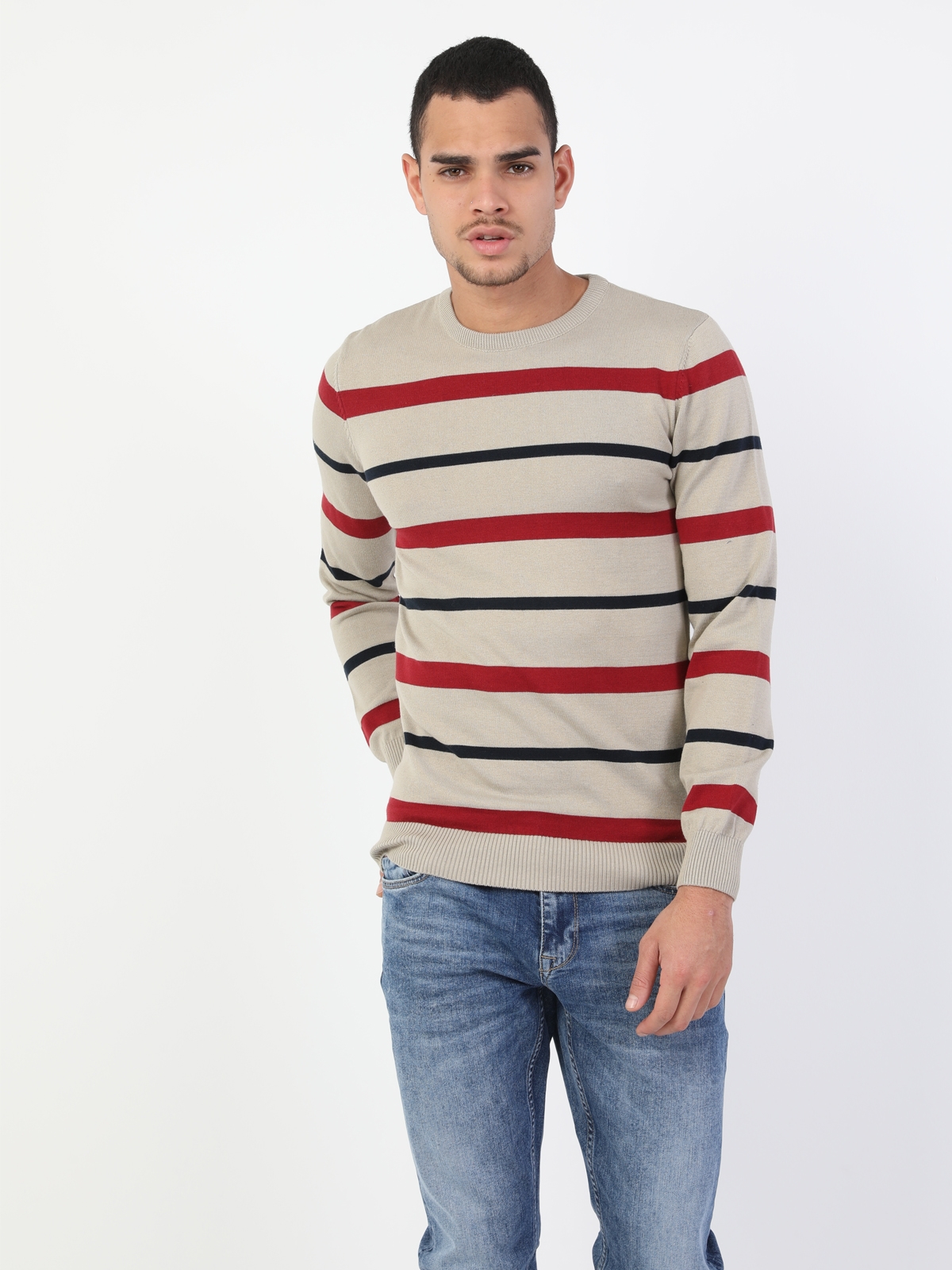 Colins Beıge Men Sweaters. 3