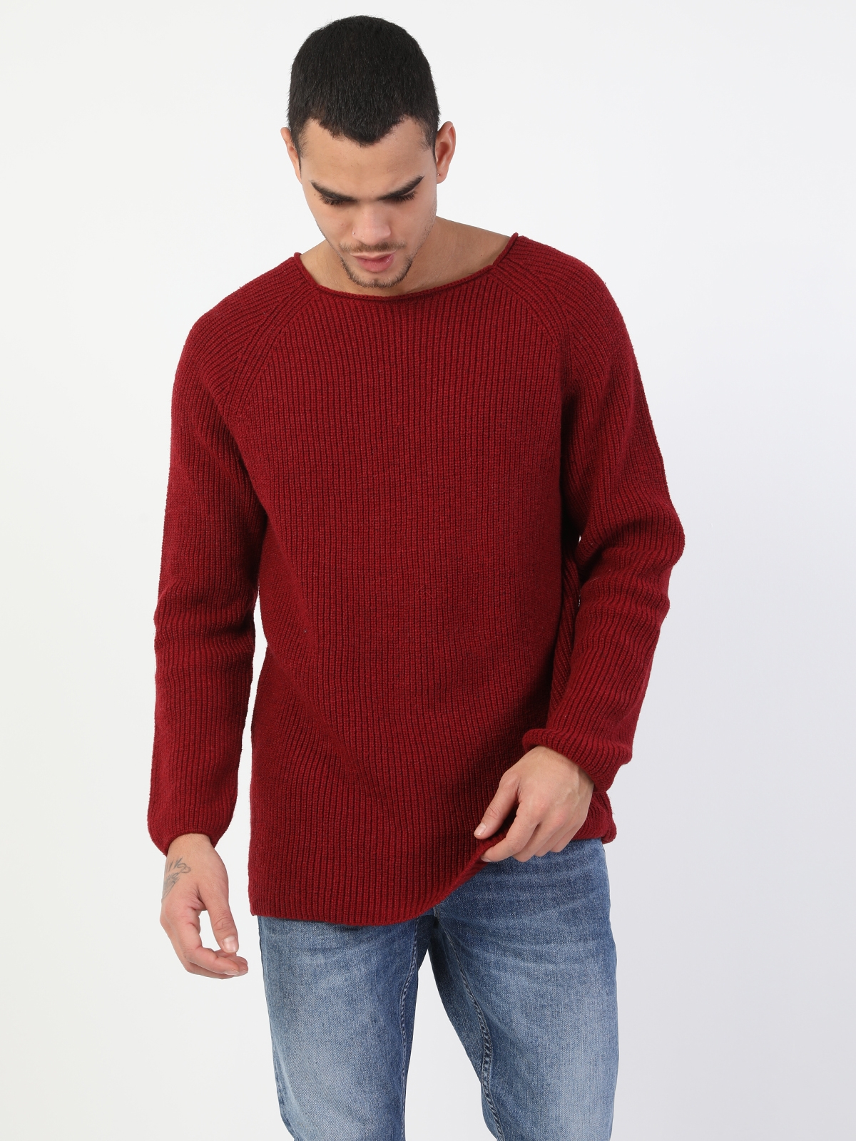 Colins Orange Men Sweaters. 3
