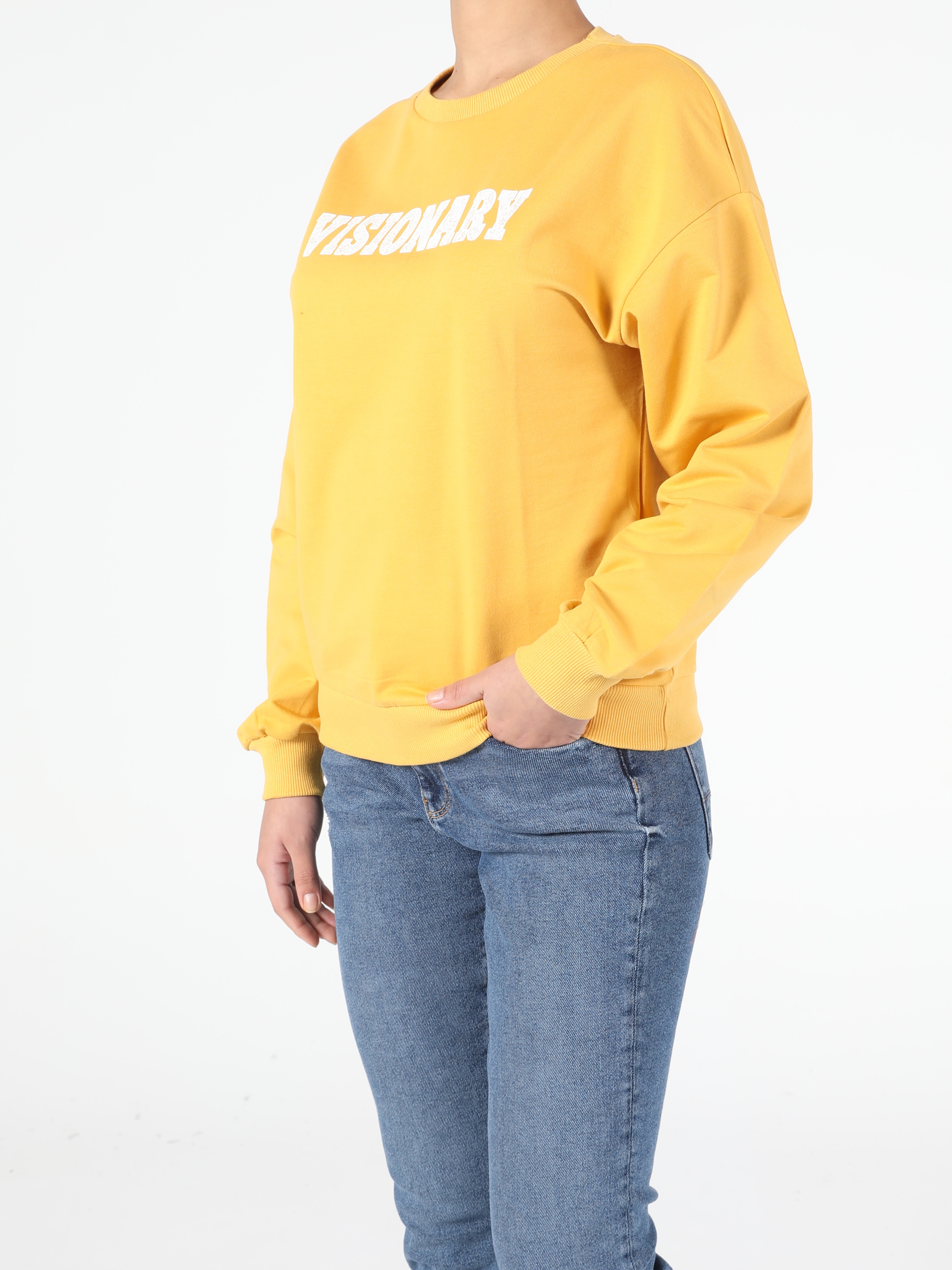 Colins Yellow Woman Sweatshirt. 3