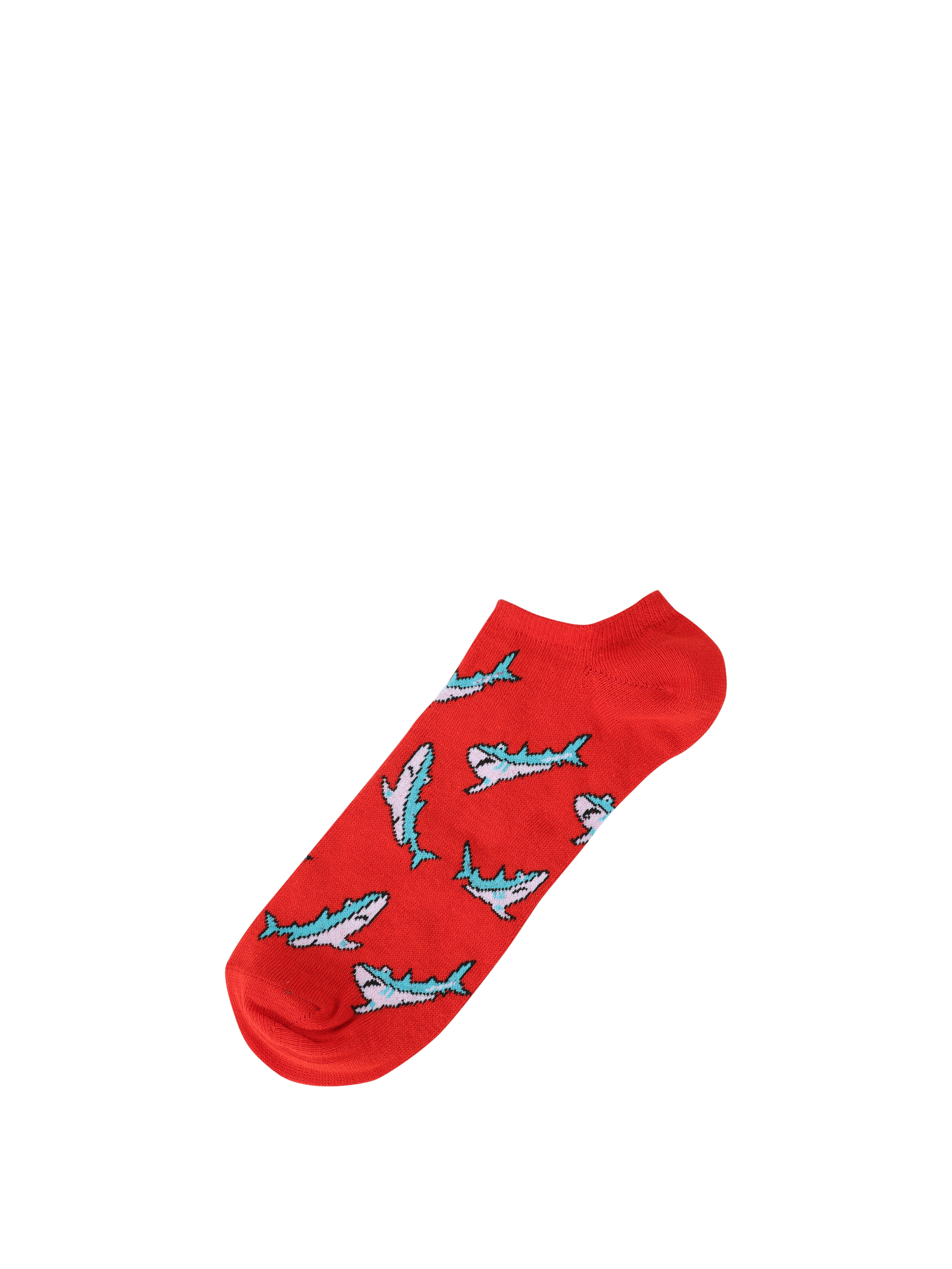 Baskılı Kırmızı Erkek Çorap Cl1063006
