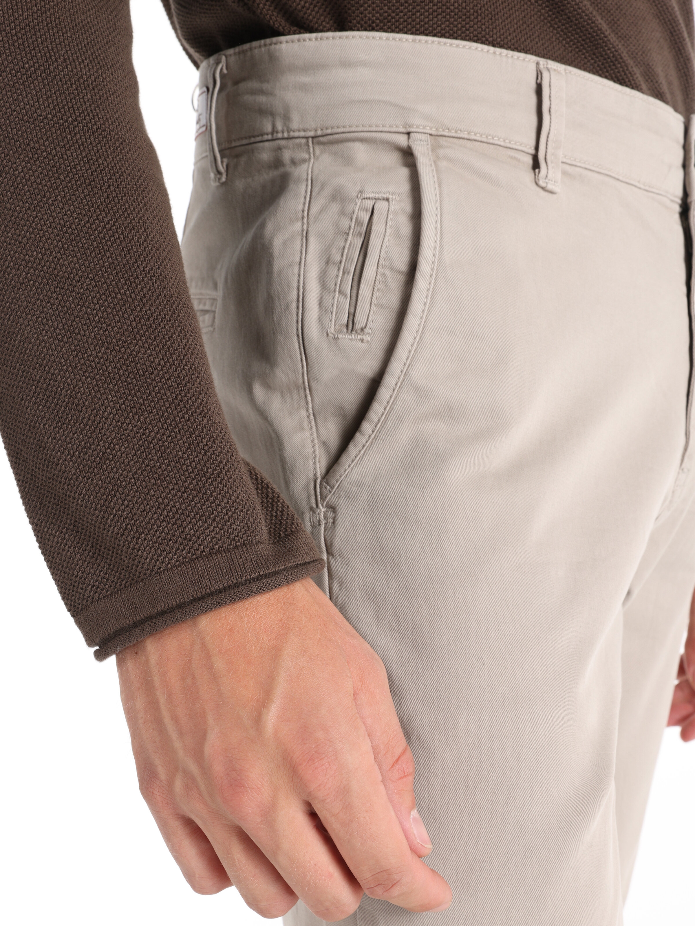 Slim Fit Orta Bel Erkek Pantolon Cl1049749