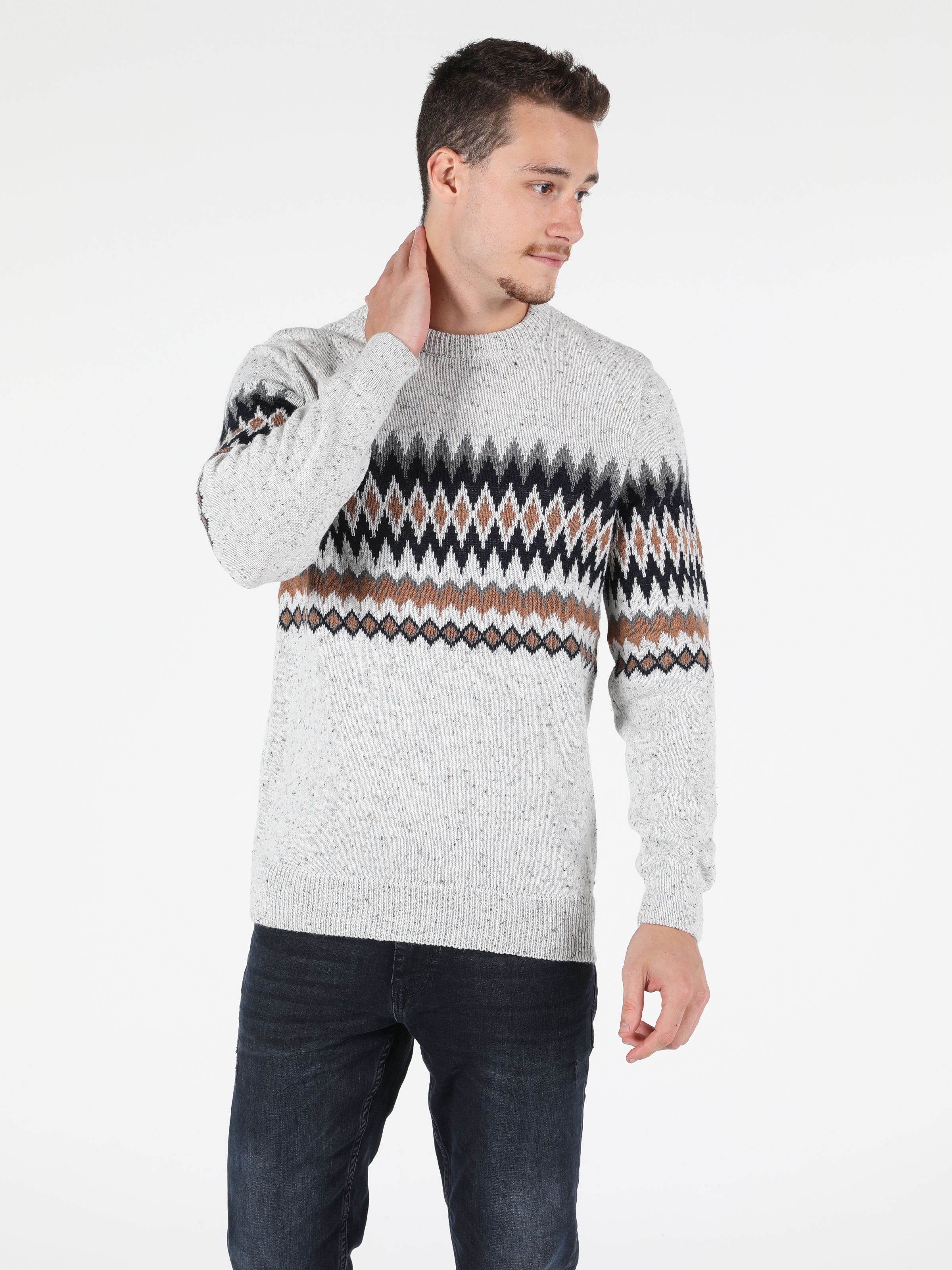 Colins Whıte Men Sweaters. 3