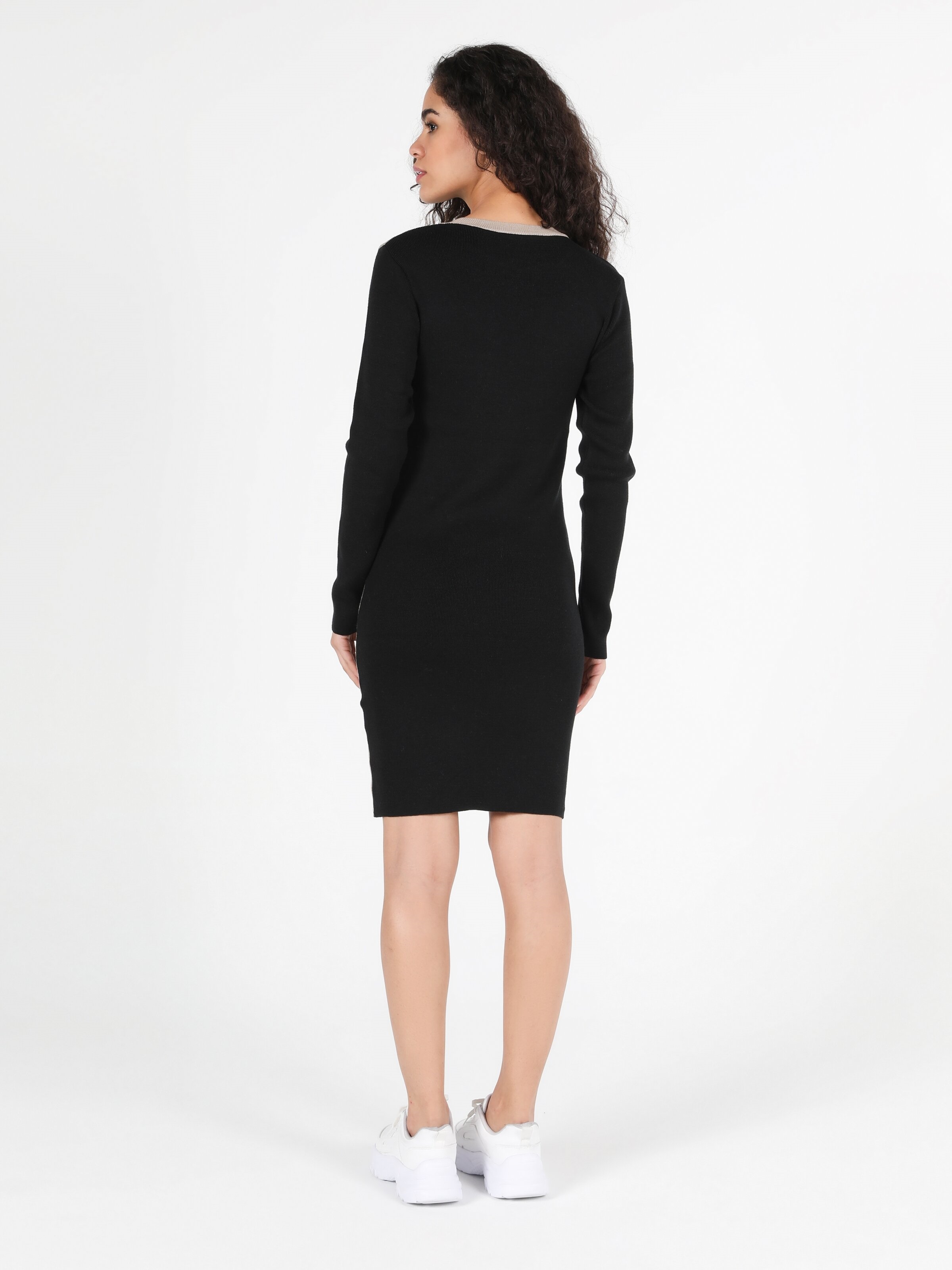 Slim Fit Kadın Çok Renkli Elbise Cl1051548