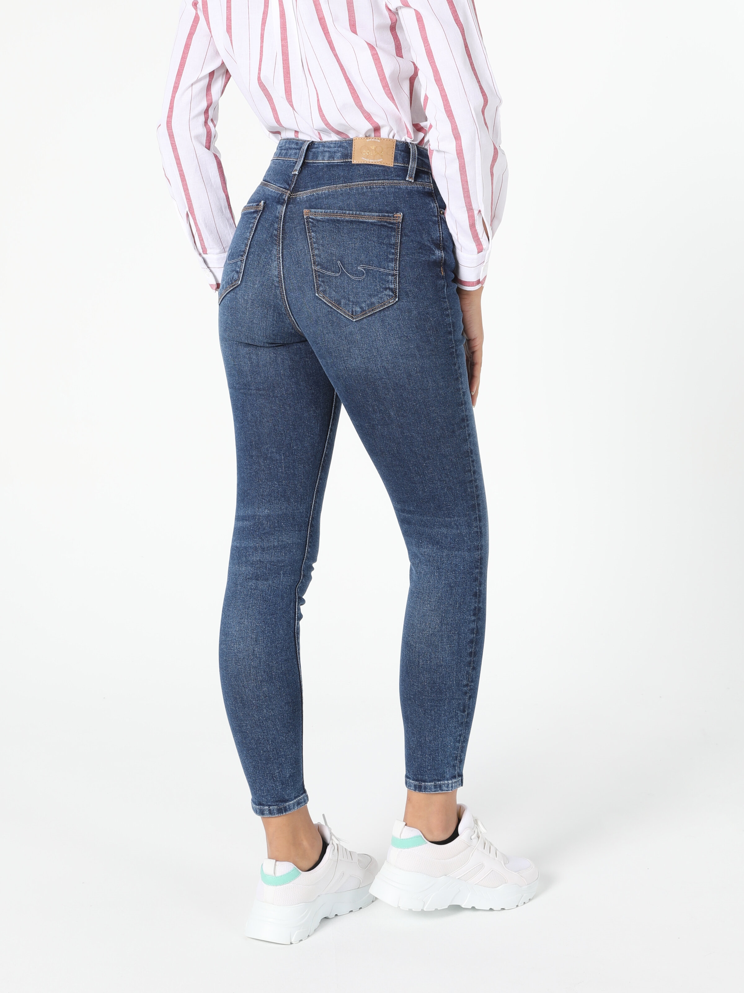 760 Dıana Yüksek Bel Dar Paça Super Slim Fit Jean Kadın Jean Pantolon Cl1056283
