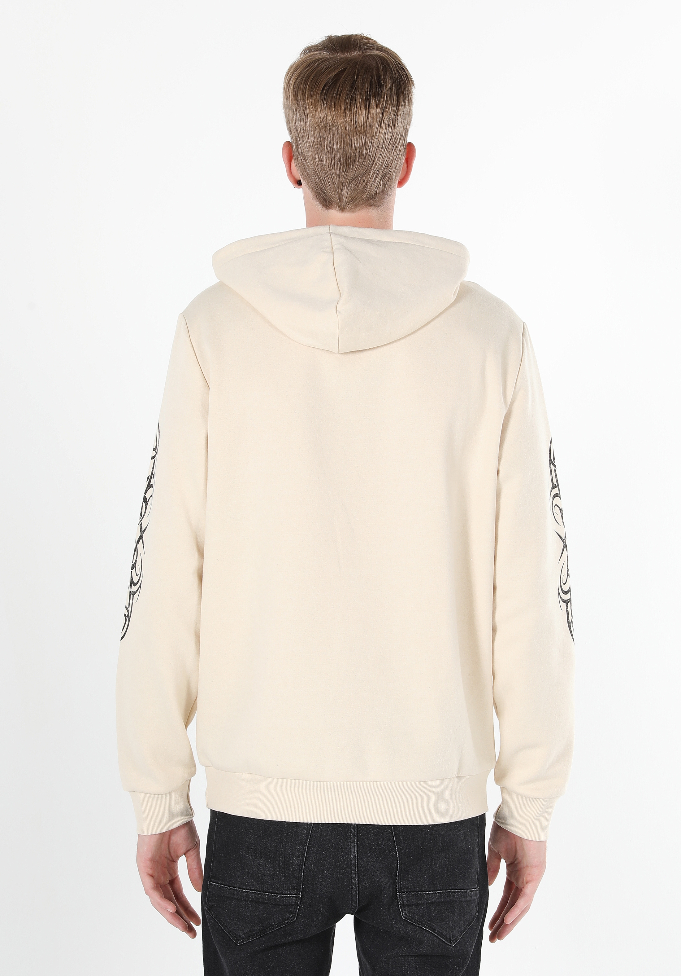 Ekru Erkek Sweatshirt