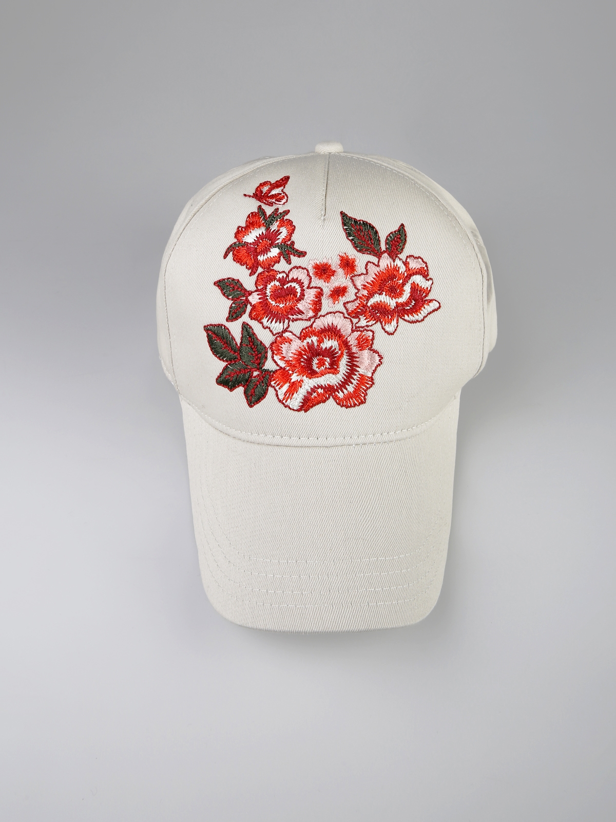Colins Çiçek Baskılı Beyaz Kadın Şapka. 1