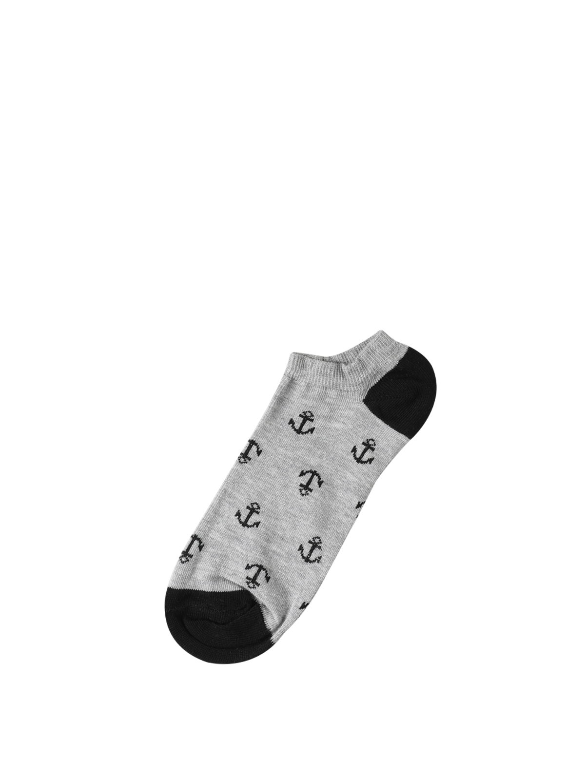 Desenli Gri Erkek Çorap