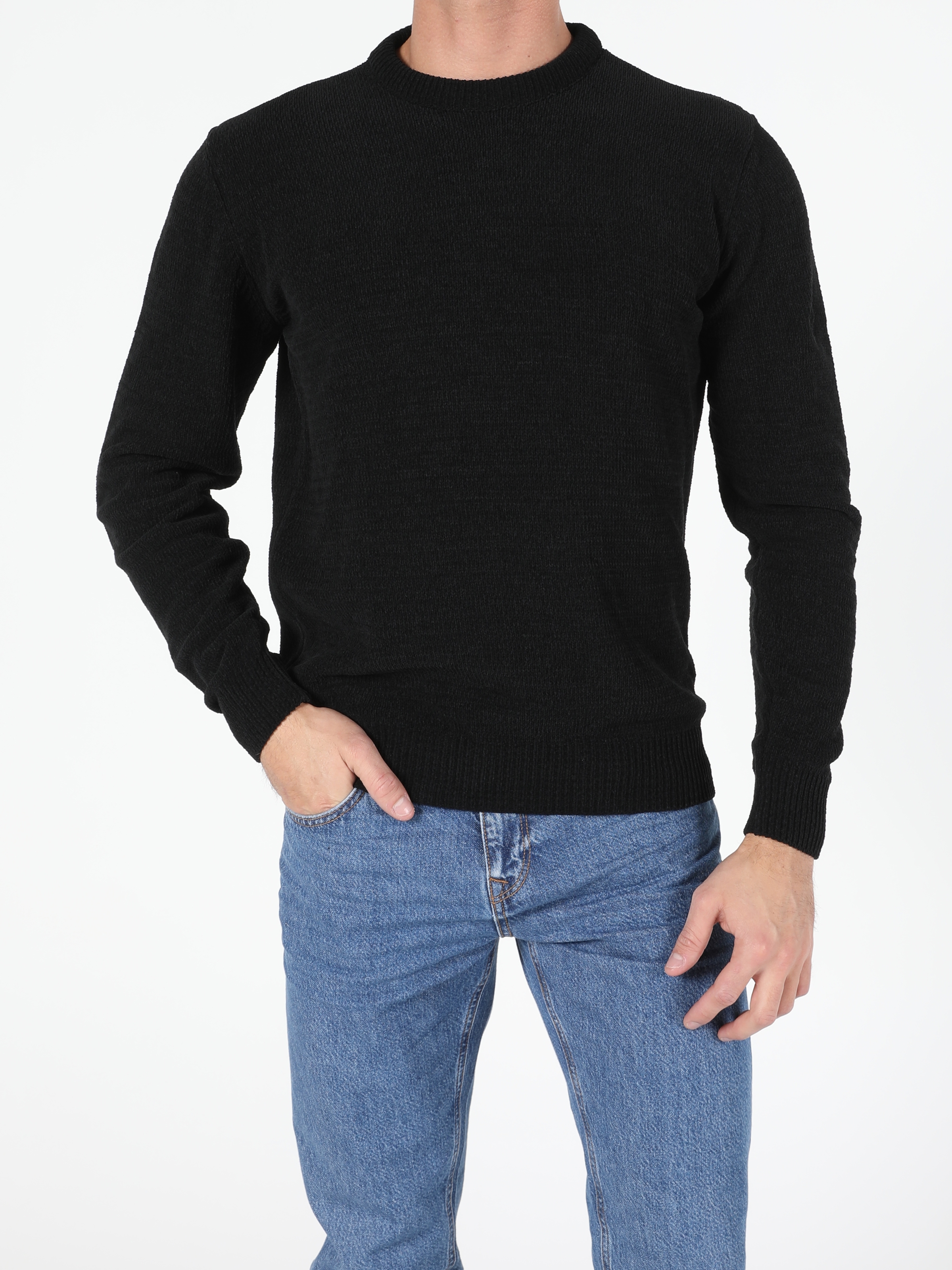 Colins Black Men Sweaters. 1