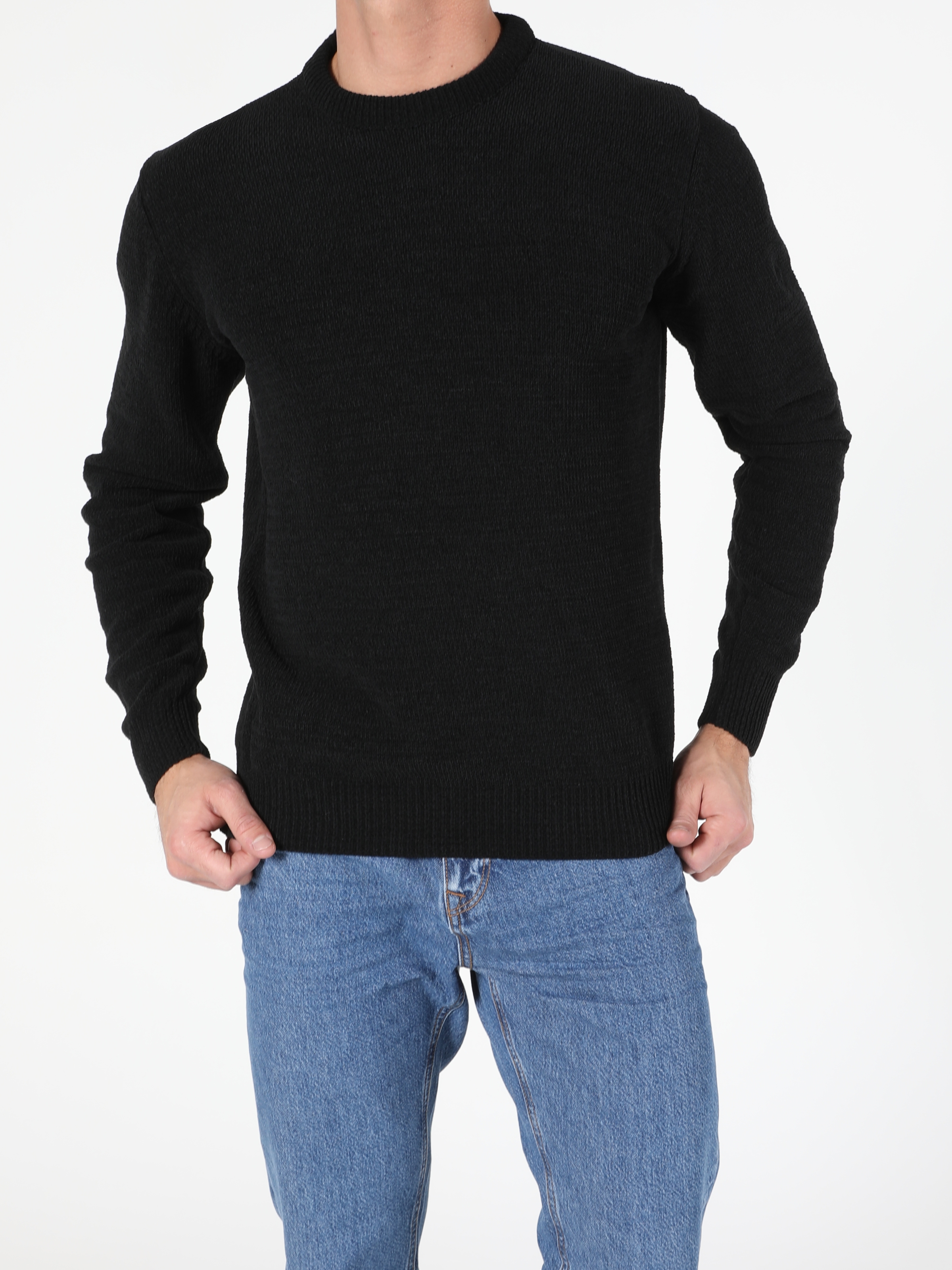 Colins Black Men Sweaters. 4