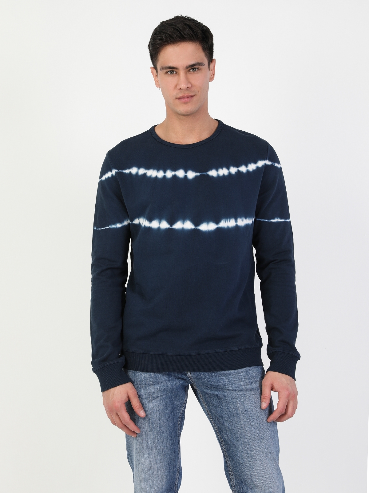 Regular Fit Erkek Lacivert Sweatshirt Cl1046935