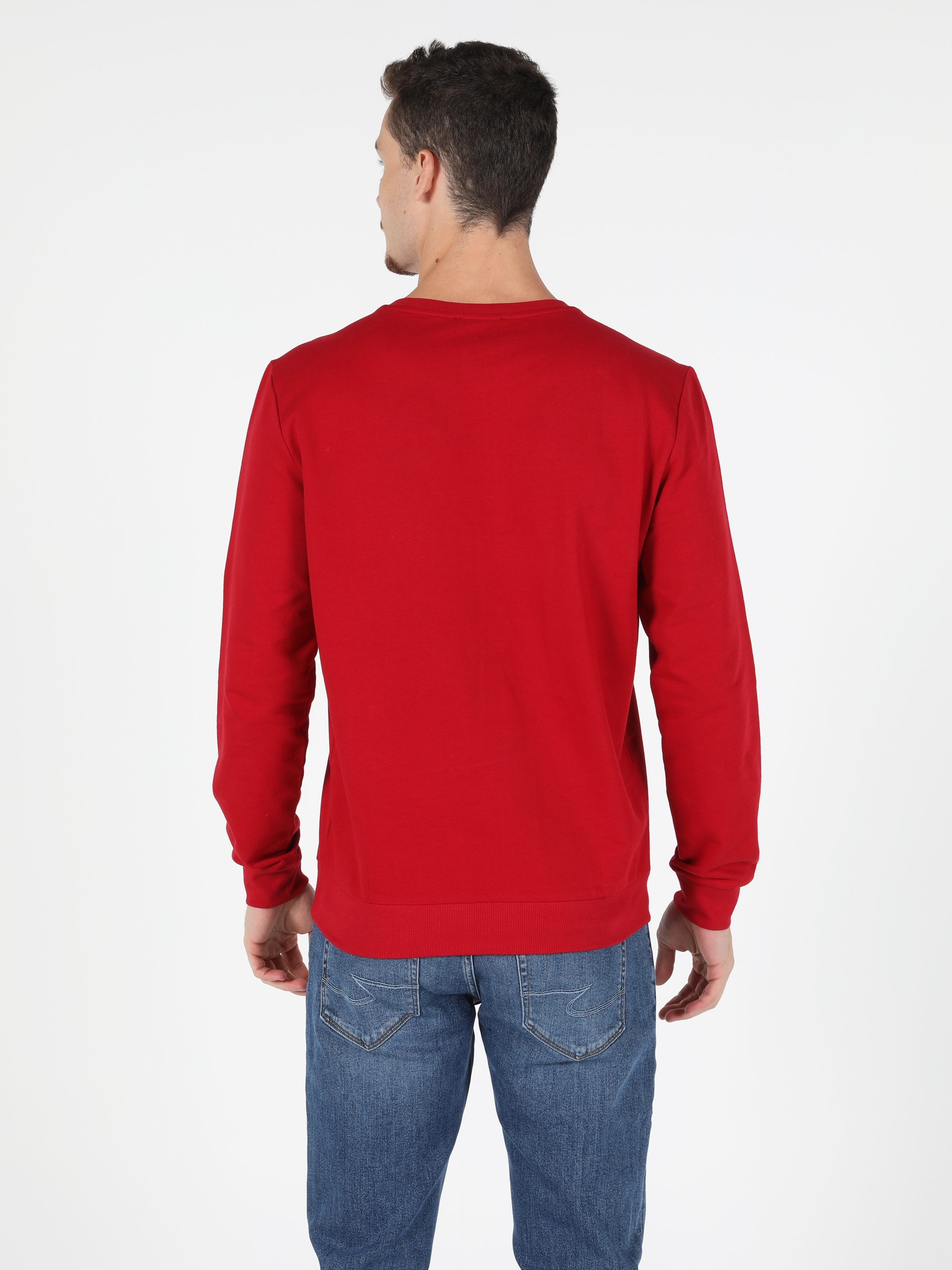 Colins Red Men Sweatshirt. 2