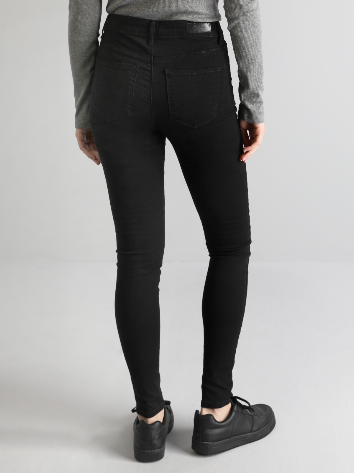 Super Slim Fit Yüksek Bel Skinny Leg Kadın Siyah Pantolon